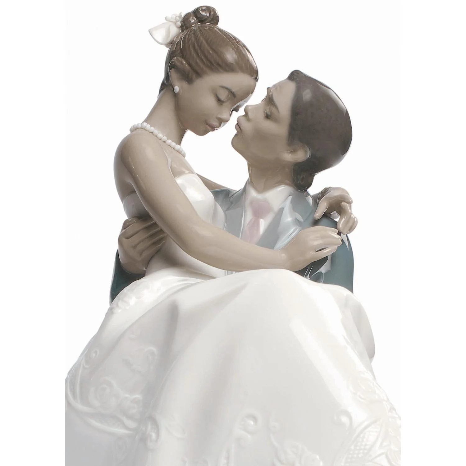 LLADRO' Figurina Coppia Il Giorno Più Felice 27x17cm Porcellana - Image 6