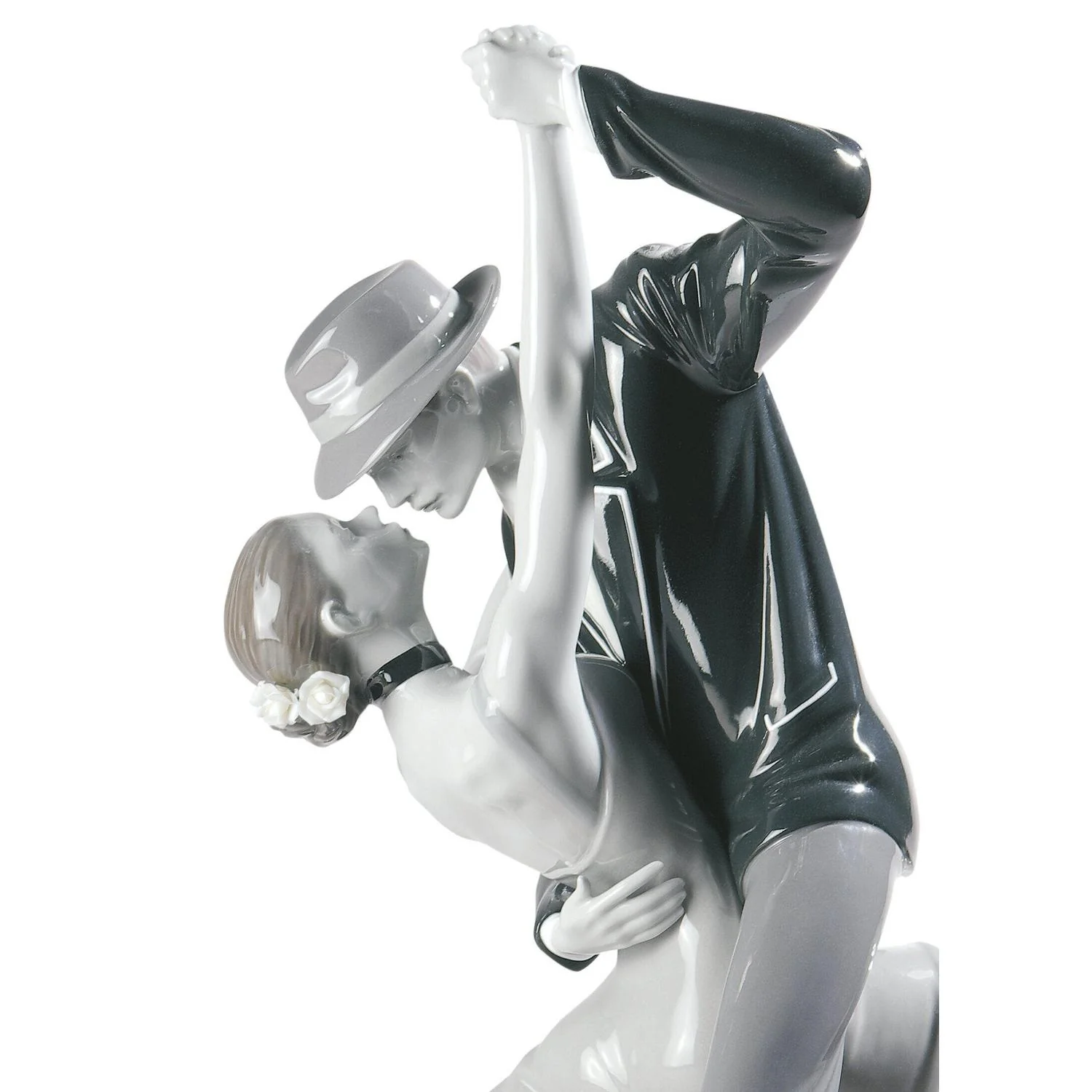 LLADRO' Figurina Coppia Tango Appassionato Edizione Limitata 37x37cm Porcellana - Image 5