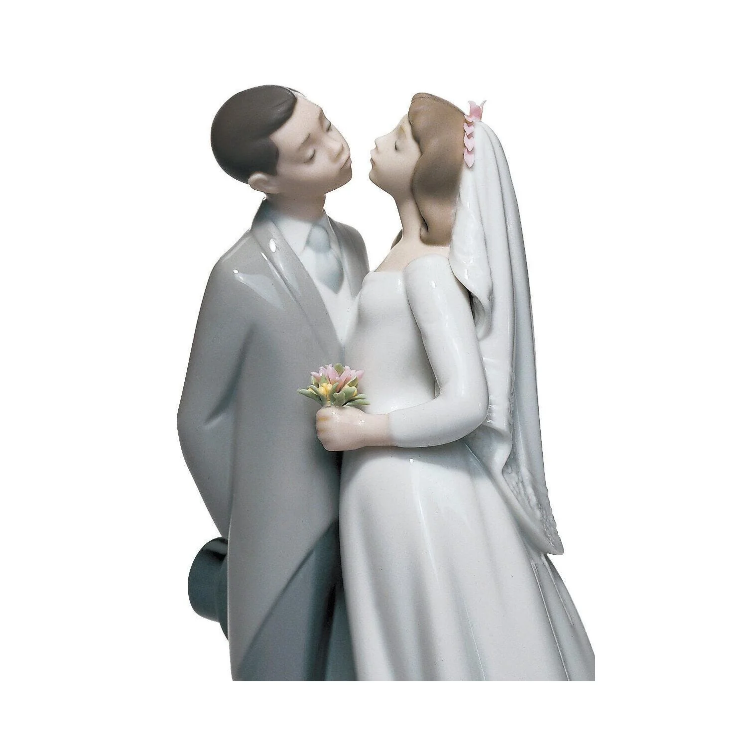 LLADRO' Figurina Coppia Un Bacio da Ricordare 19x12cm Porcellana - Image 3