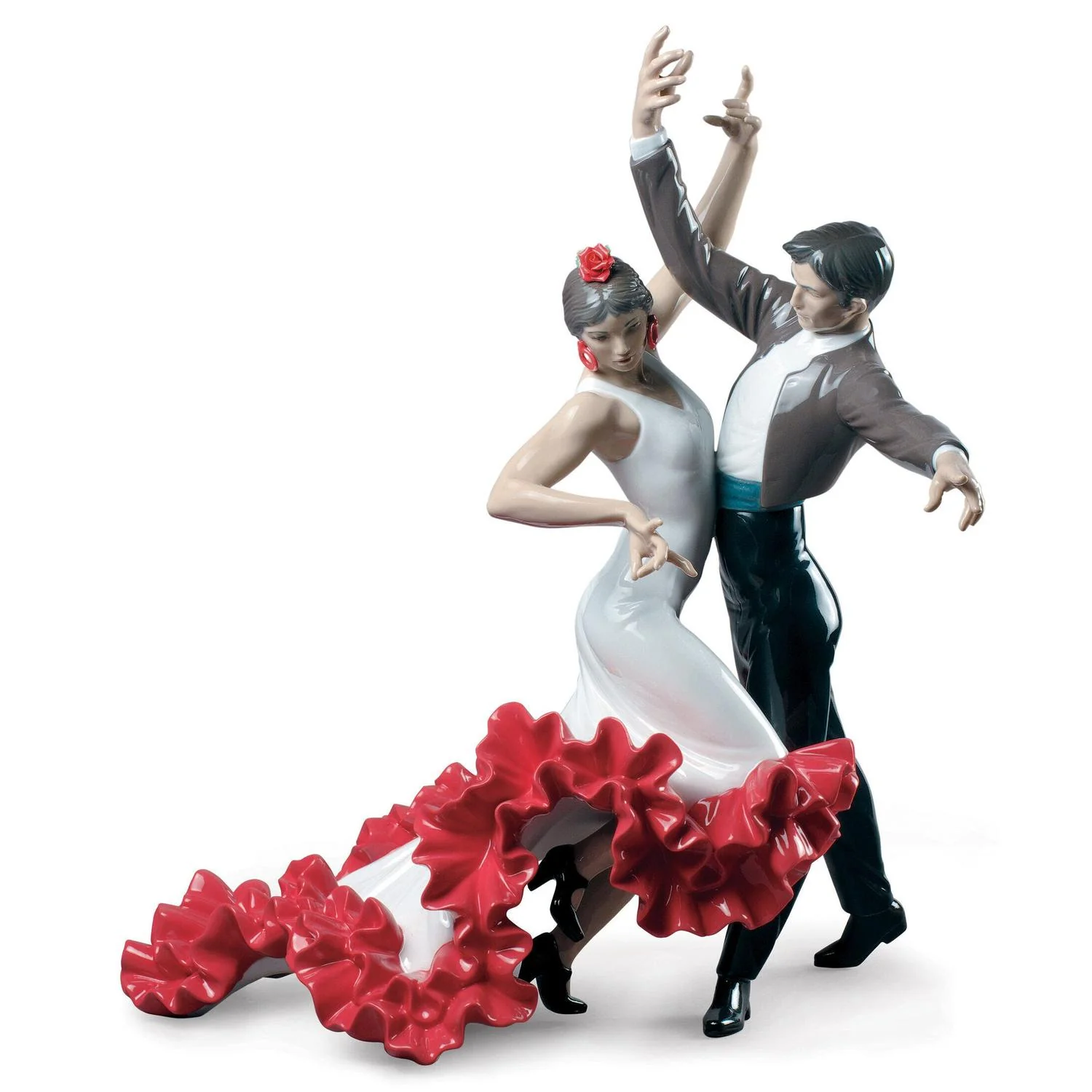 LLADRO' Figurina Flamenco 44x38cm Porcellana