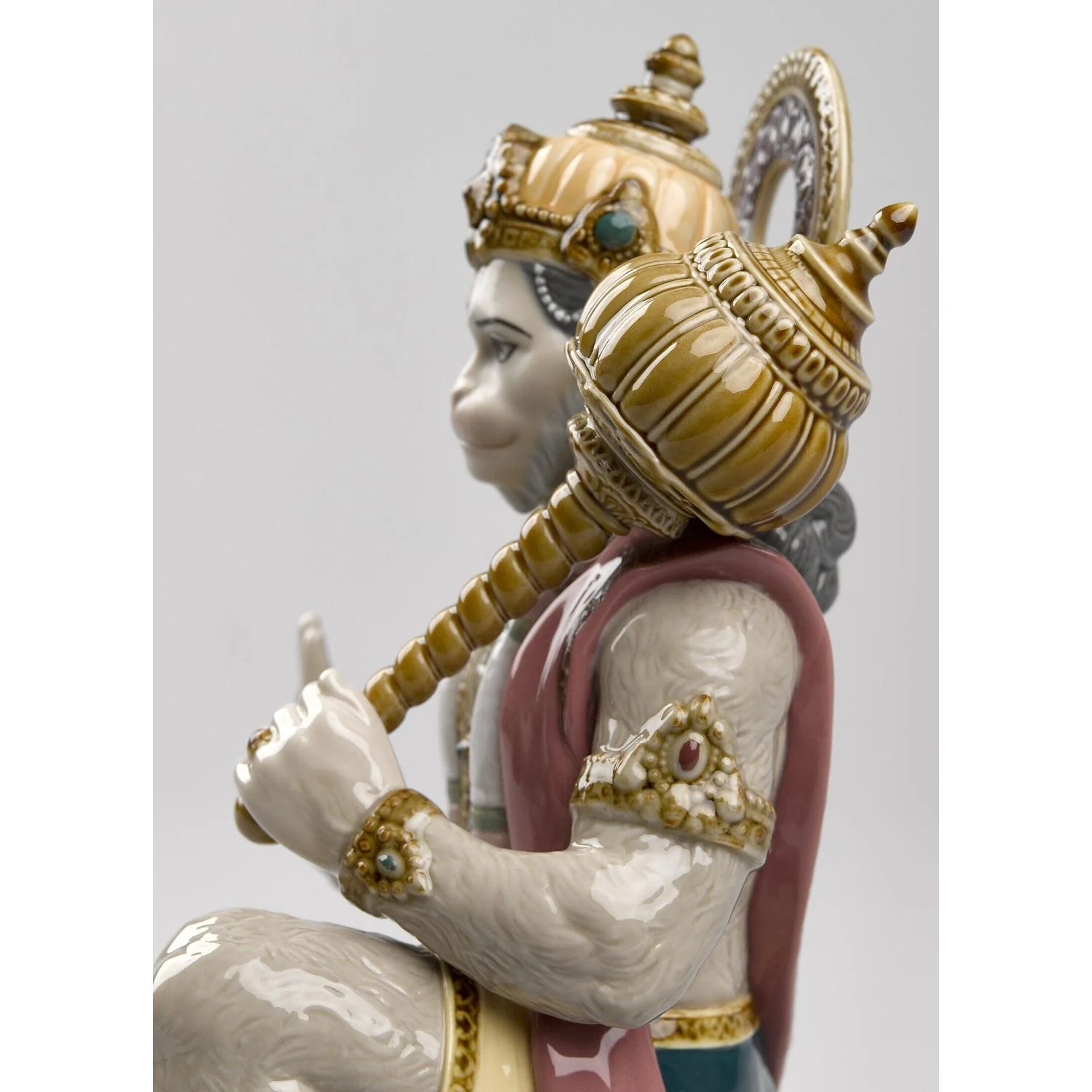 LLADRO' Figurina Hanuman 27x15cm Porcellana - Image 5