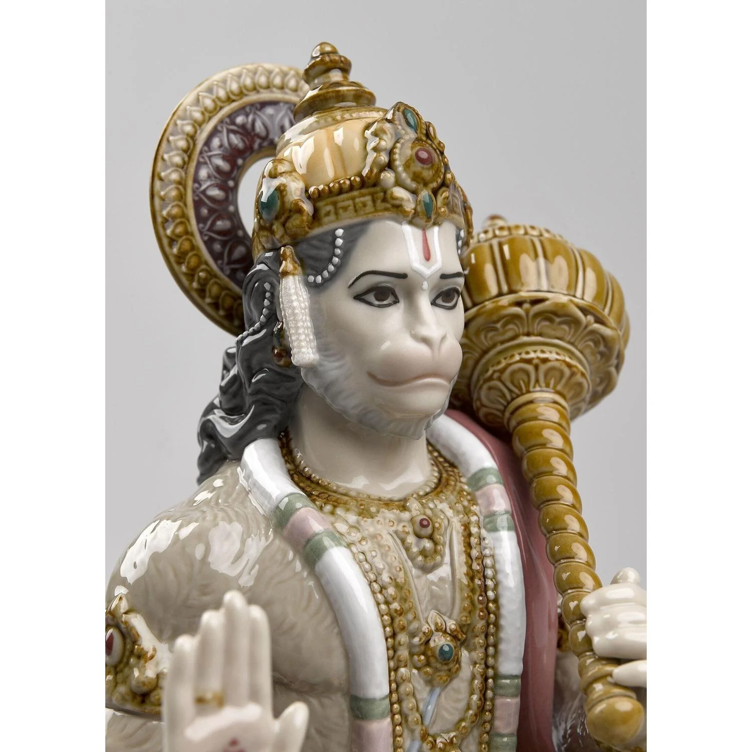 LLADRO' Figurina Hanuman 27x15cm Porcellana - Image 6