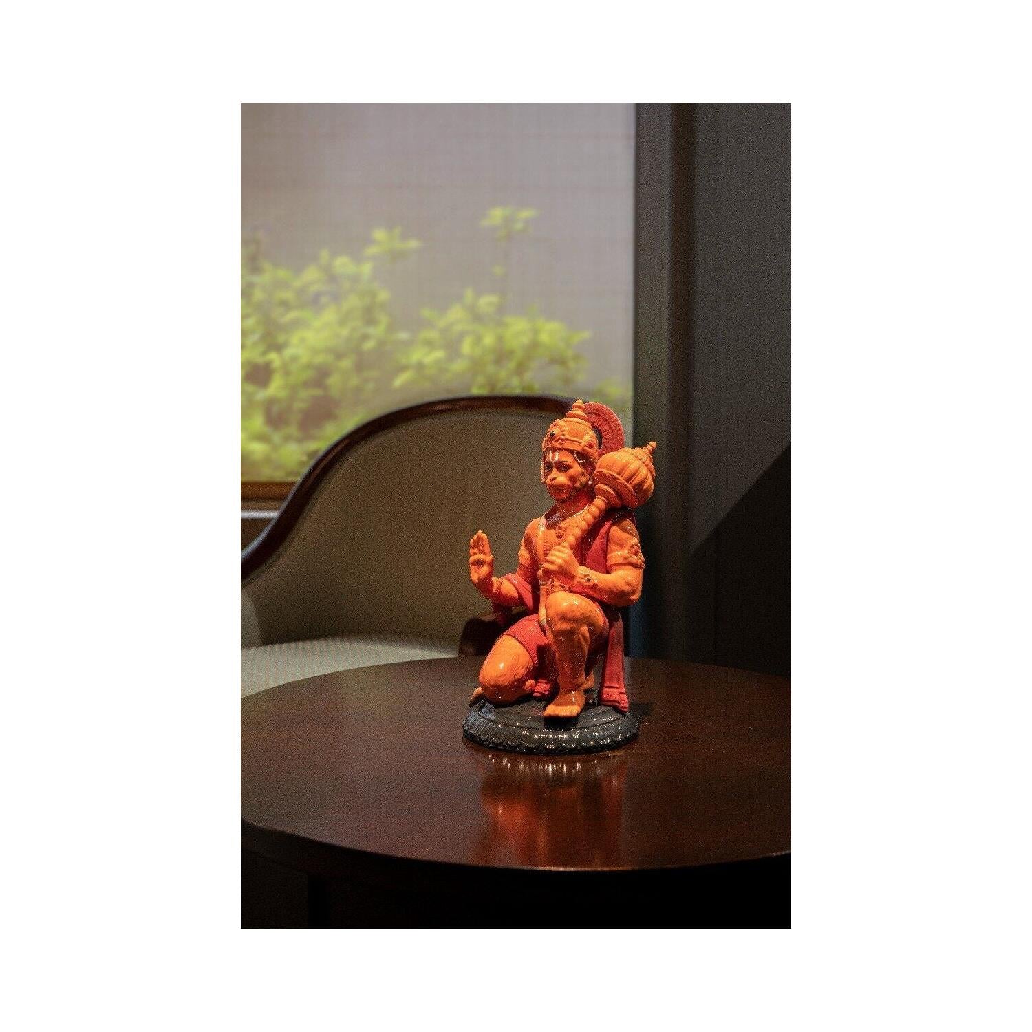LLADRO' Figurina Hanuman Arancione 27x15cm Porcellana - Image 2