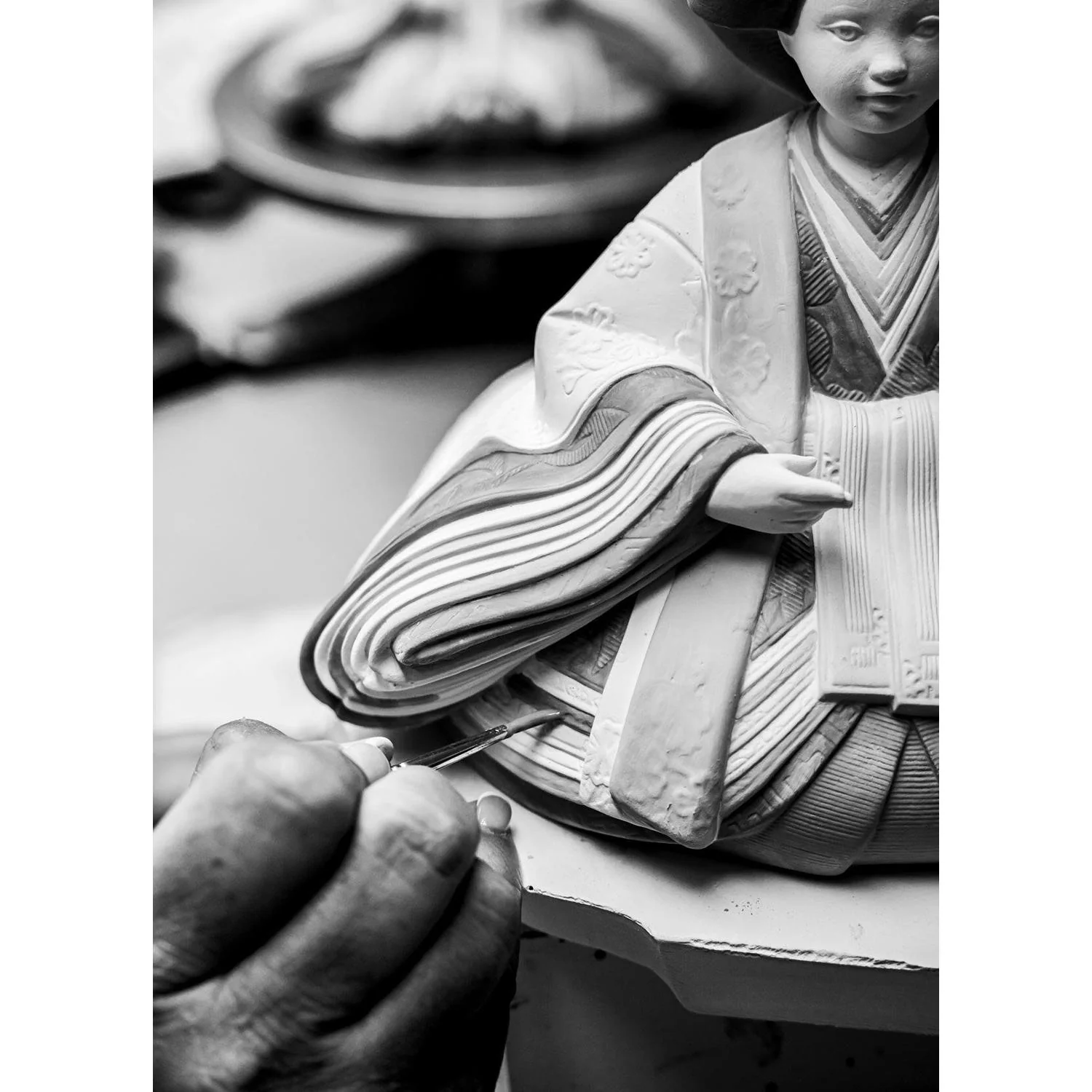 LLADRO' Figurina Hina Dolls 2015 Edizione Limitata 28x55cm Porcellana - Image 6