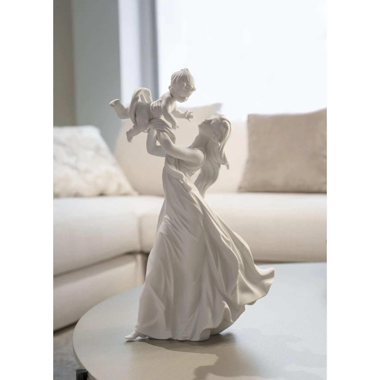 LLADRO' Figurina Madre Il Mio Bellissimo BebE' Bianco Mate 46x29cm Porcellana - Image 2