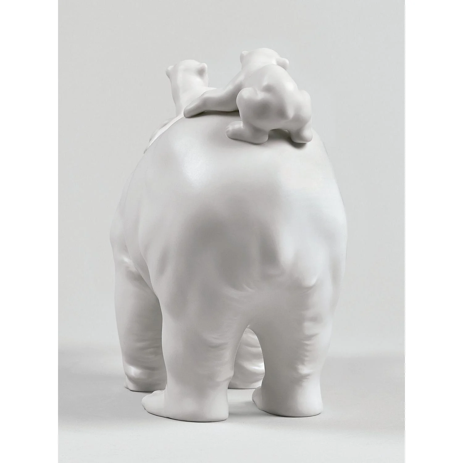 LLADRO' Figurina Mamma Orsa e I Suoi Piccoli 25x39cm Porcellana - Image 5