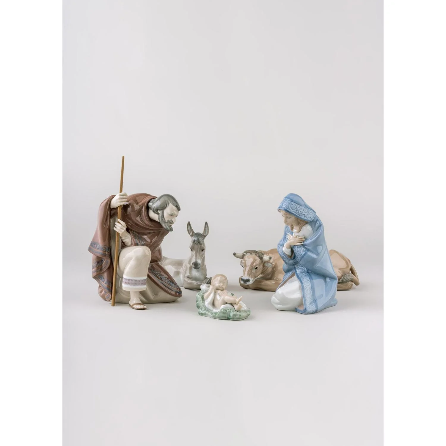 LLADRO' Figurina Natività Bue 7x22cm Porcellana - Image 6