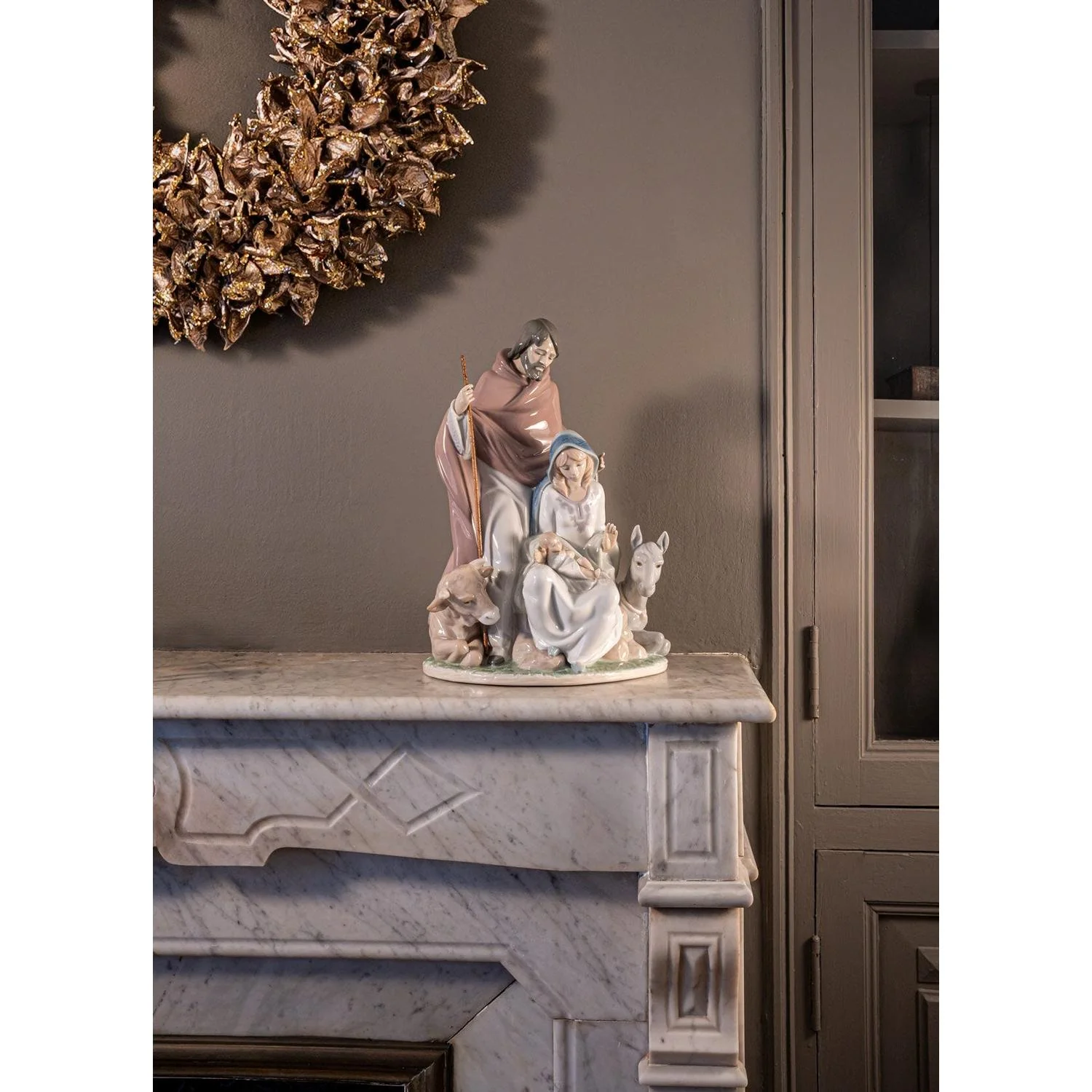 LLADRO' Figurina Natività Evento Gioioso 38x26cm Porcellana - Image 2