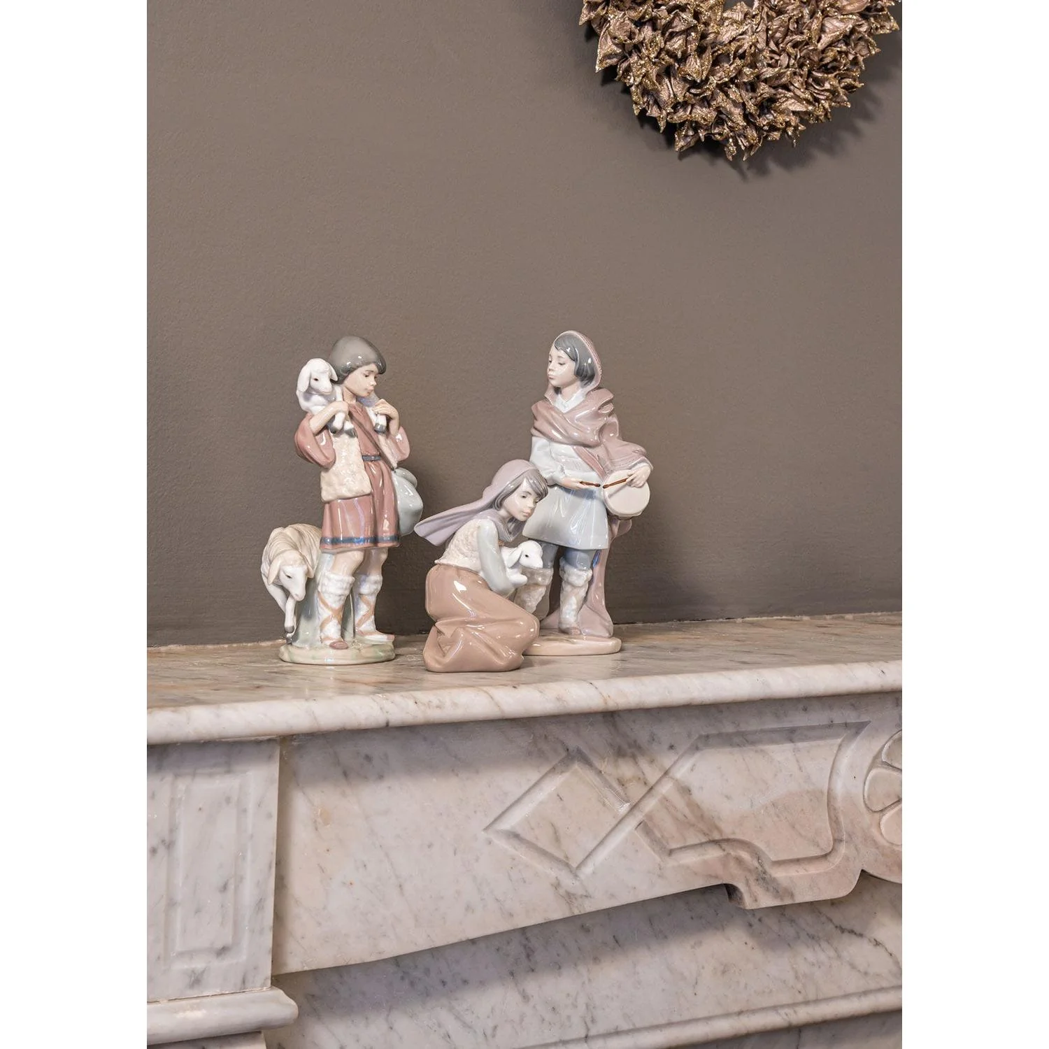 LLADRO' Figurina Natività Tamburino 22x11cm Porcellana - Image 2