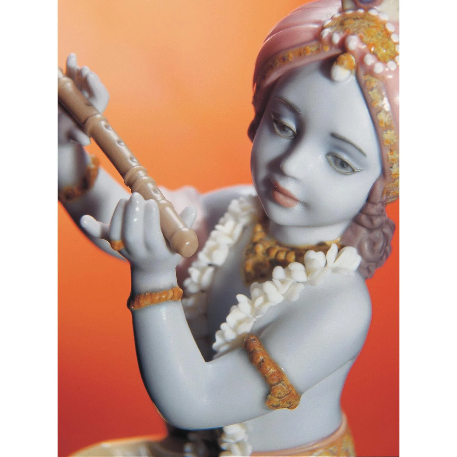 LLADRO' Figurina Piccolo Lord Krishna 22x7cm Porcellana - Image 2