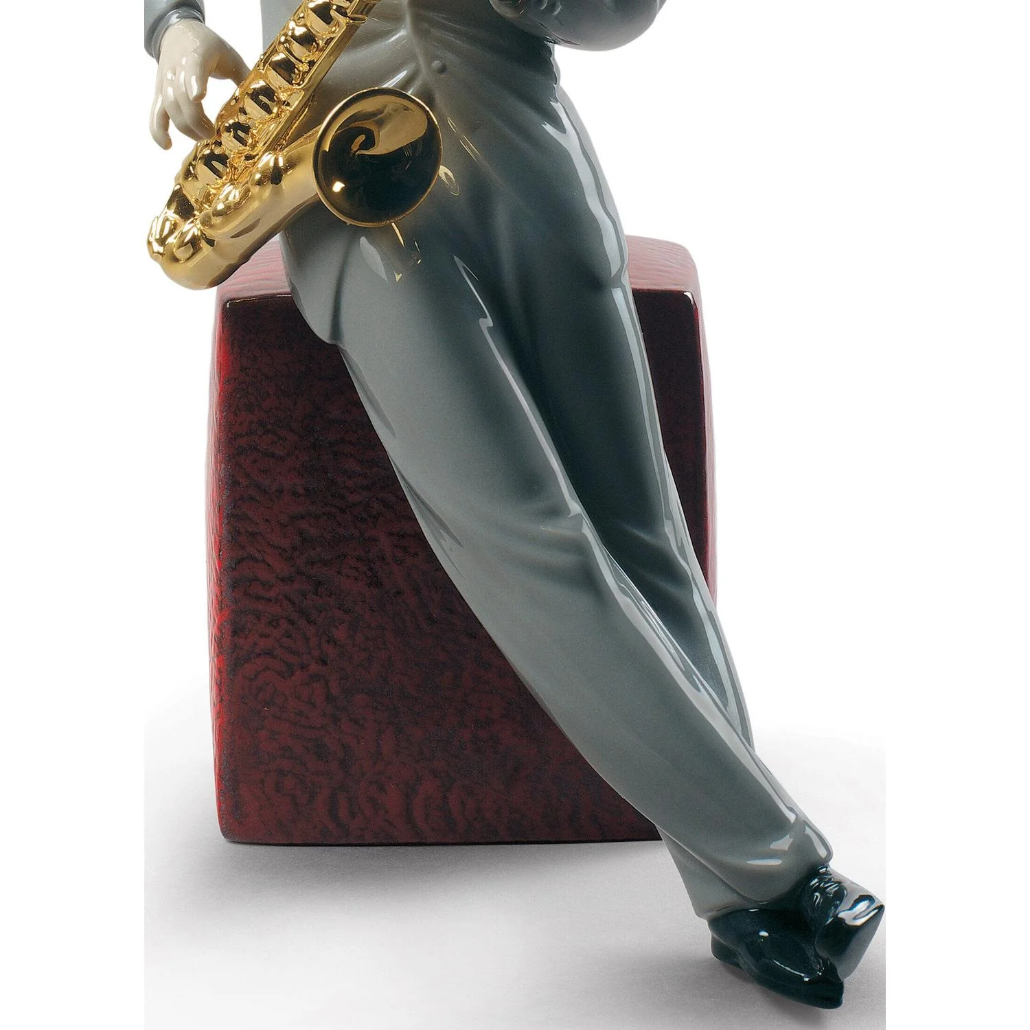 LLADRO' Figurina Sassofonista Jazz 29x23cm Porcellana - Image 2