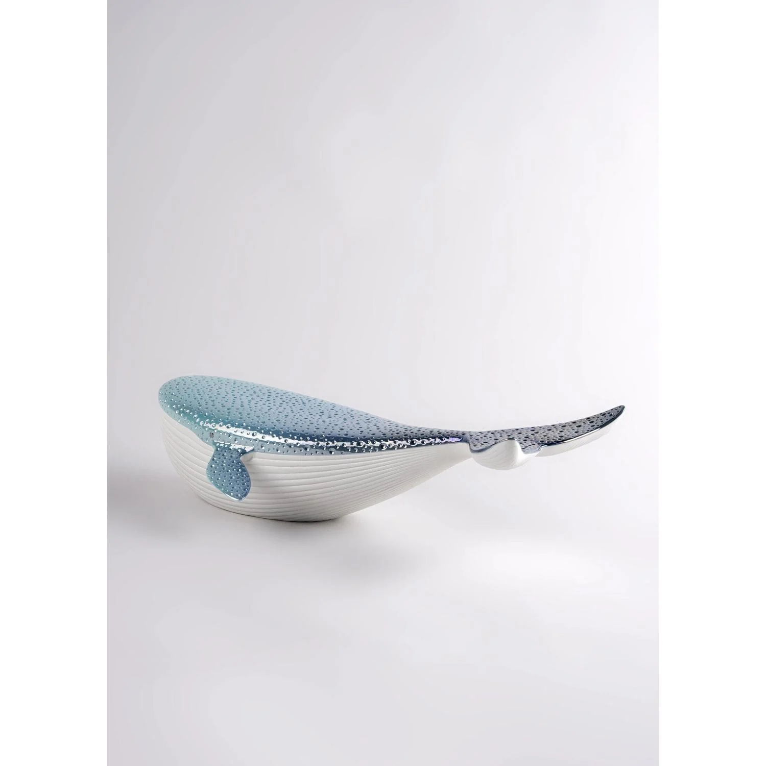 LLADRO' Figurina Scultura Balena 13x48cm Porcellana - Image 4