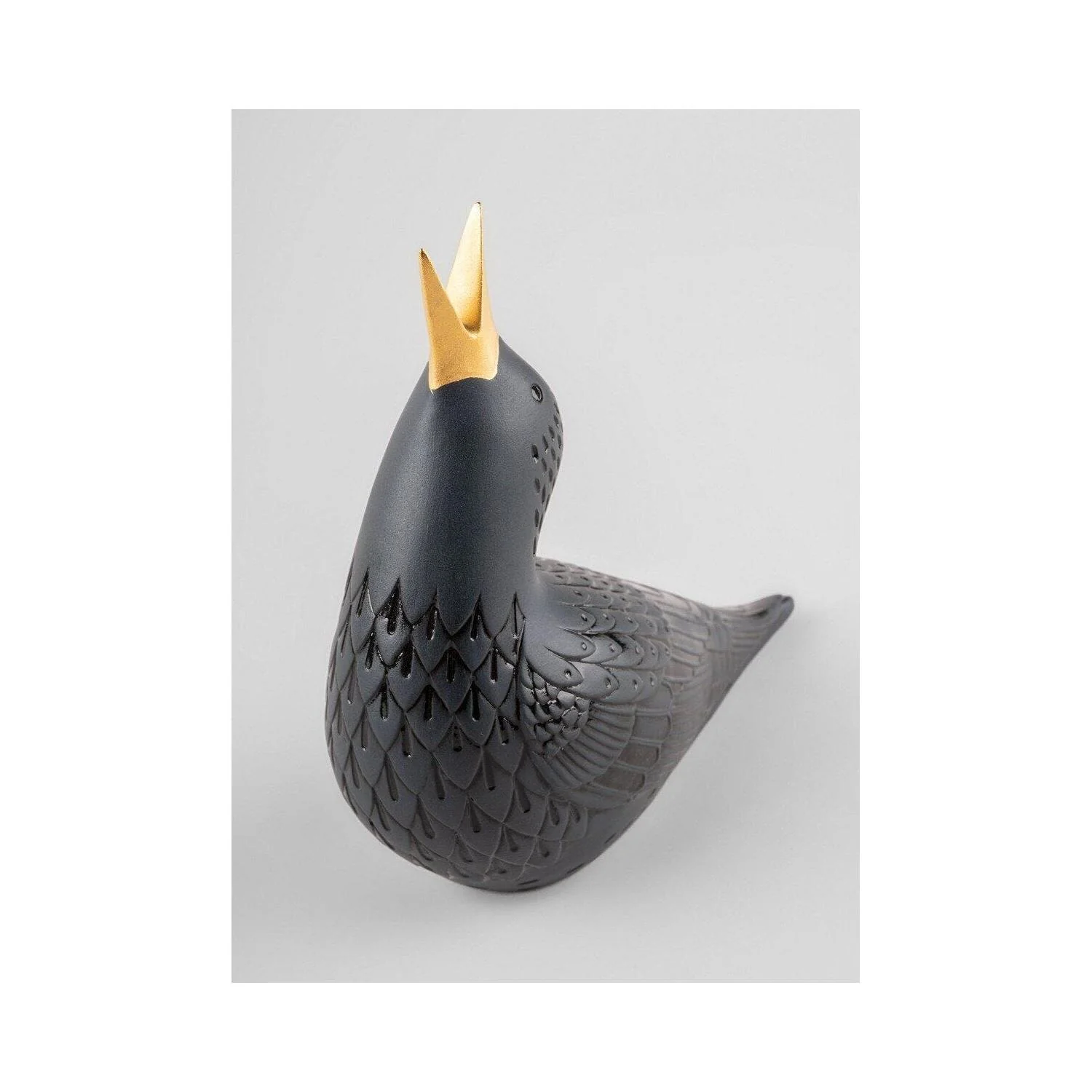 LLADRO' Figurina Storno I Nero 17x19cm Porcellana - Image 6