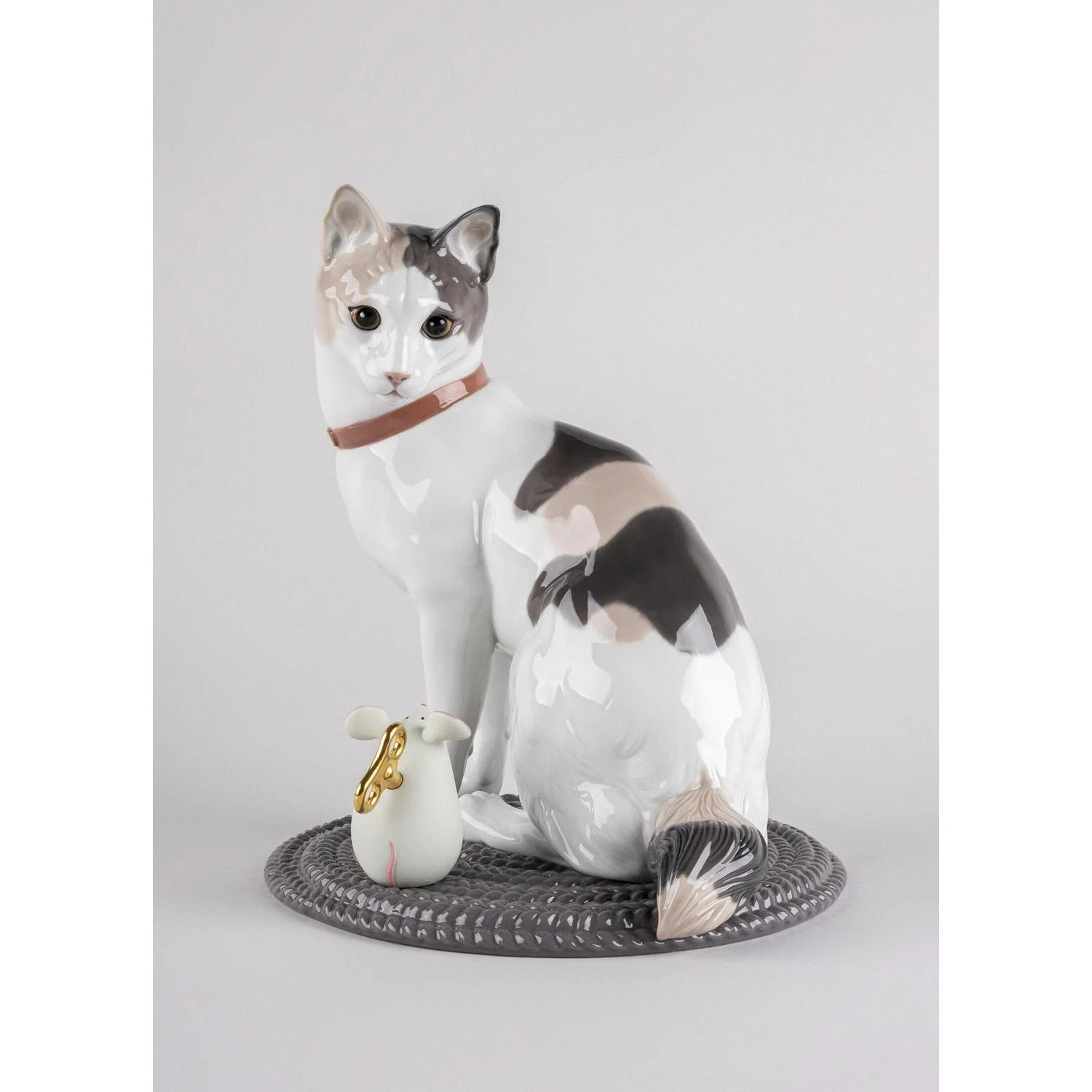 LLADRO' Giocando Al Gatto e Il Topo 33x22cm Porcellana - Image 3