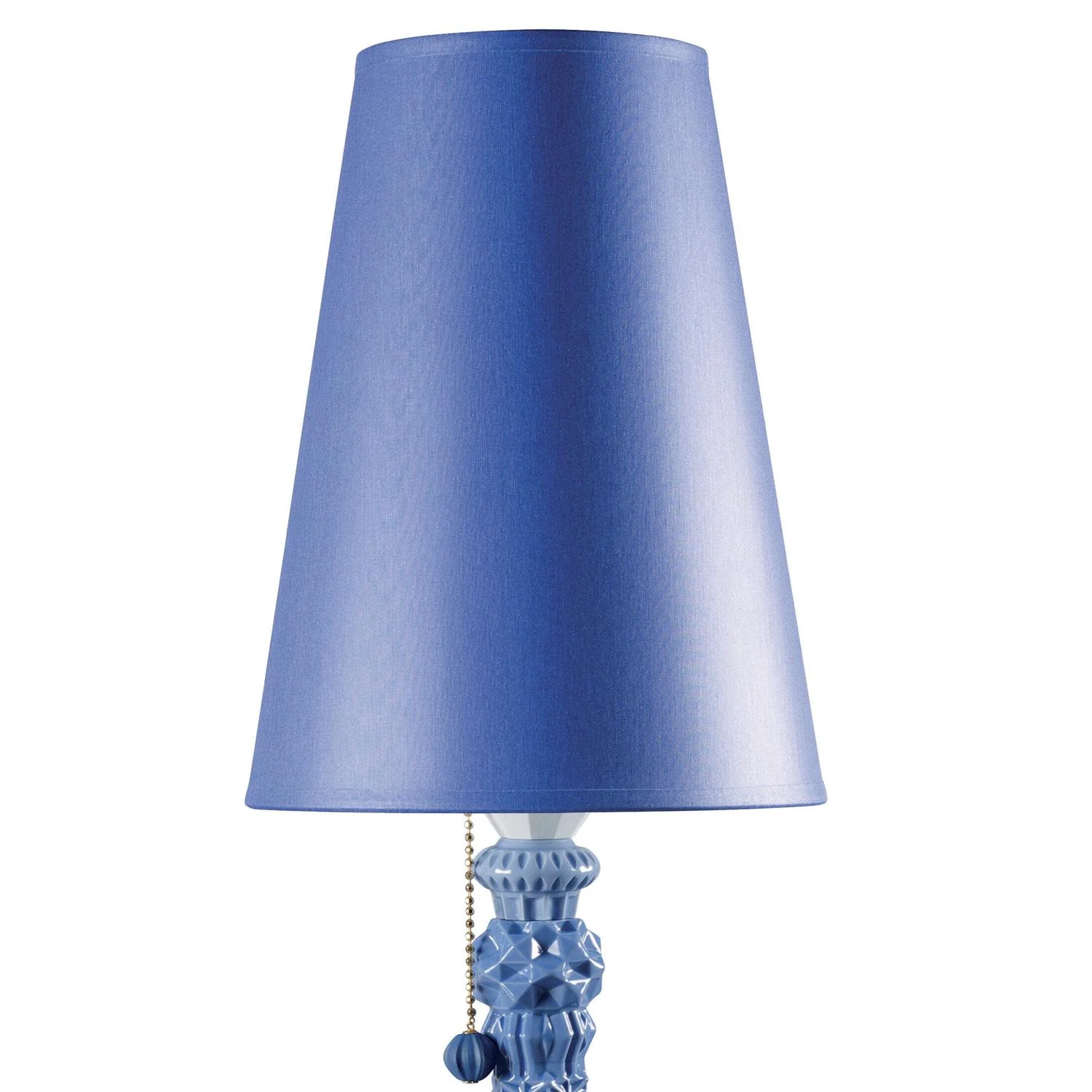LLADRO' Lampada da Tavolo Belle De Nuit Azzurro 57x20cm Porcellana - Image 2