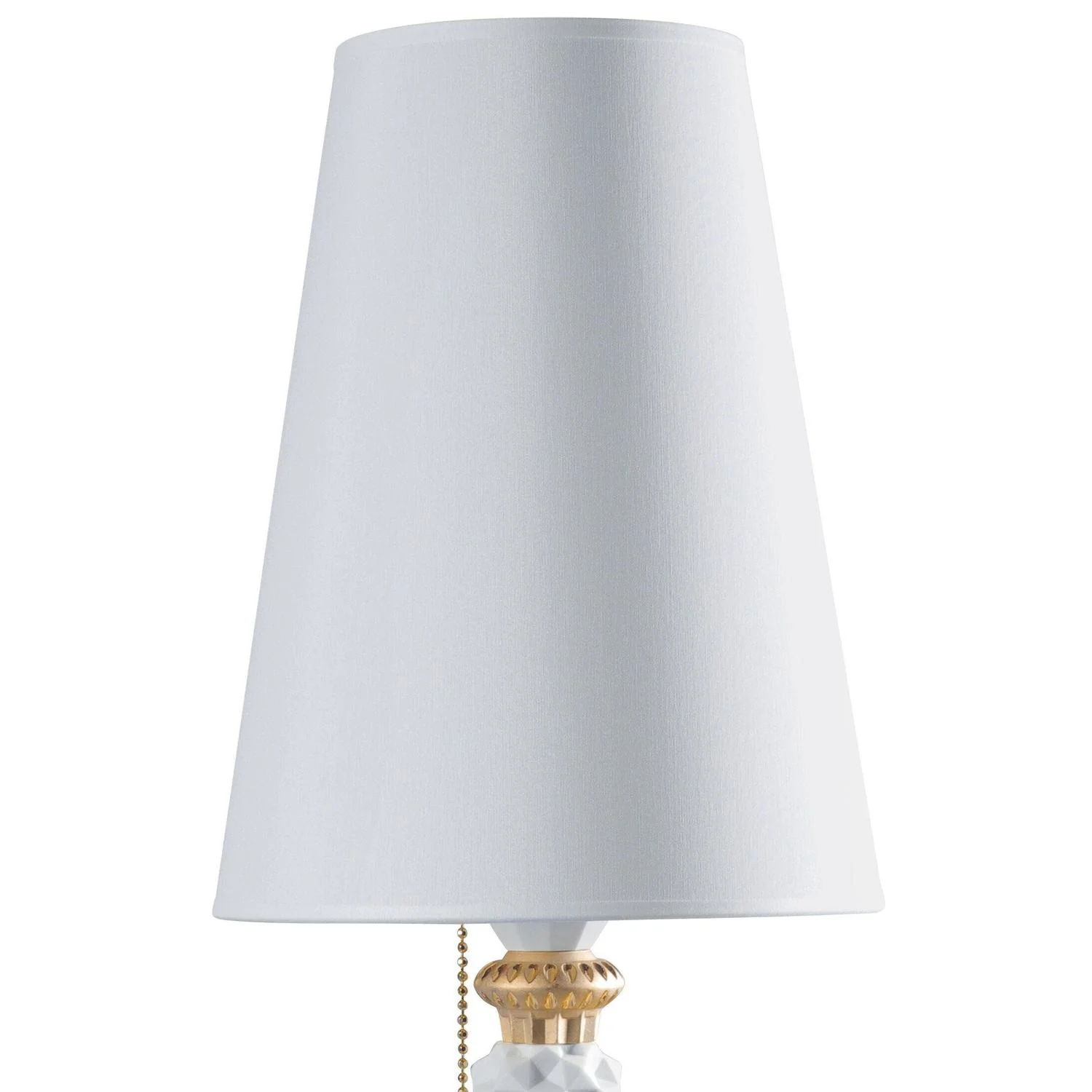 LLADRO' Lampada da Tavolo Belle De Nuit Lustro Oro 57x20cm Porcellana - Image 2
