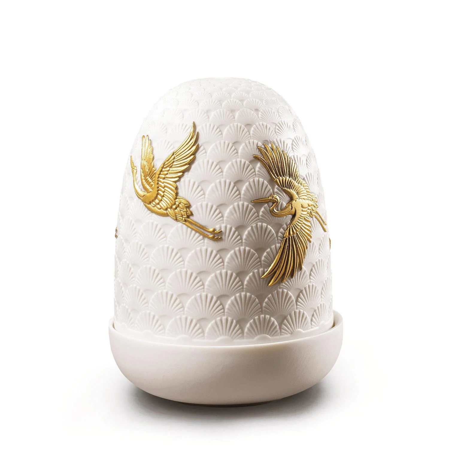 LLADRO' Lampada da Tavolo Cranes Dome 15x11cm Porcellana - Image 2