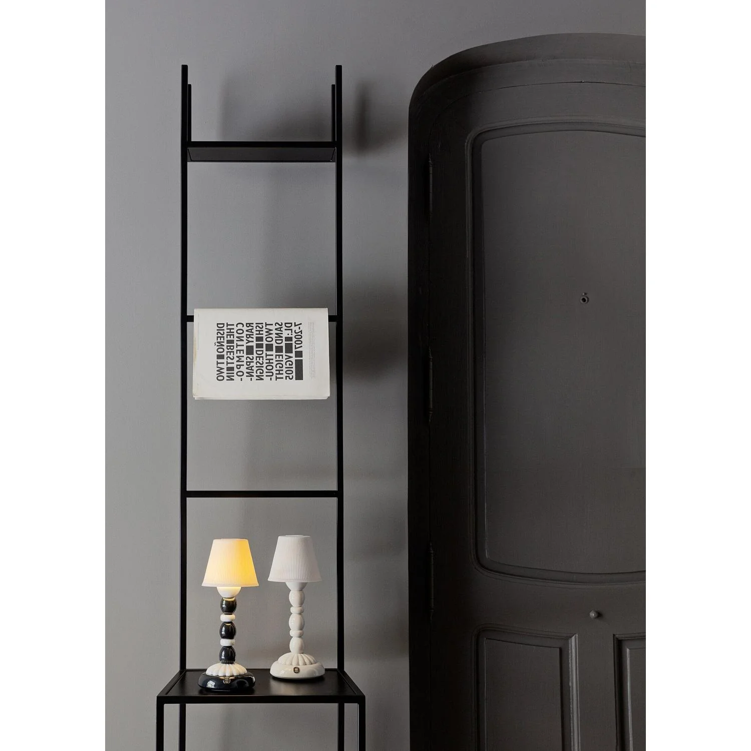 LLADRO' Lampada da Tavolo Firefly Palm Bianco 30x12cm Porcellana - Image 4