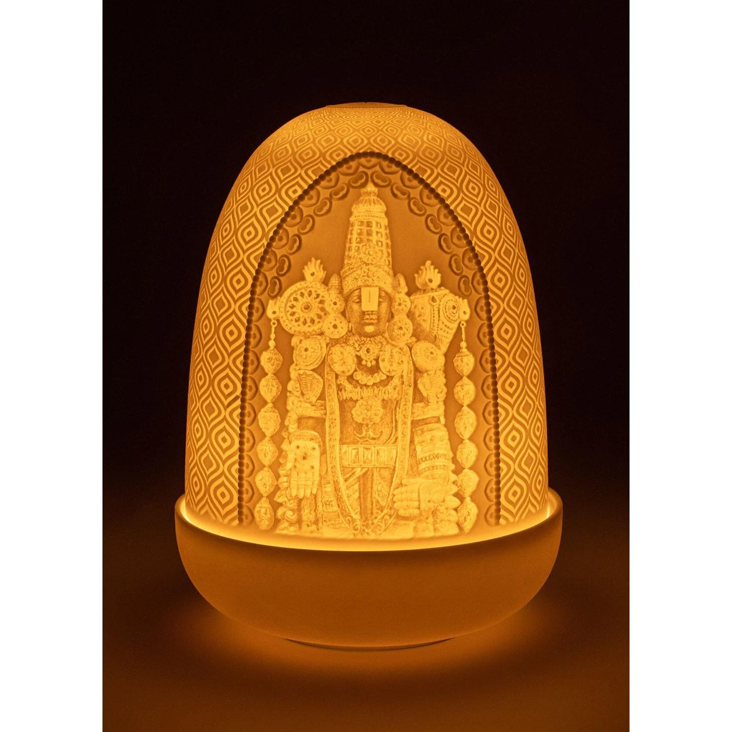 LLADRO' Lampada da Tavolo Lord Balaji Dome 15x11cm Porcellana - Image 4