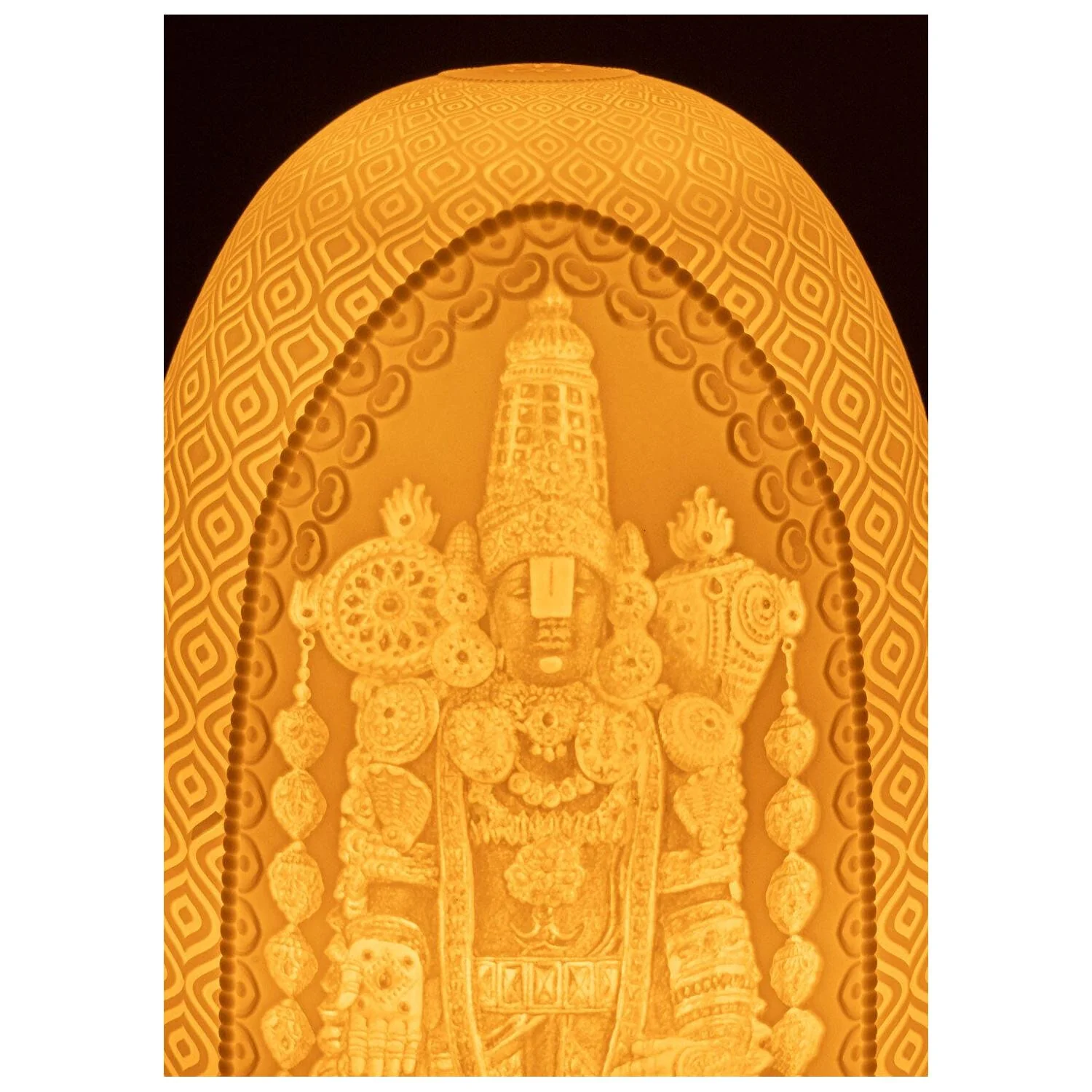 LLADRO' Lampada da Tavolo Lord Balaji Dome 15x11cm Porcellana - Image 6