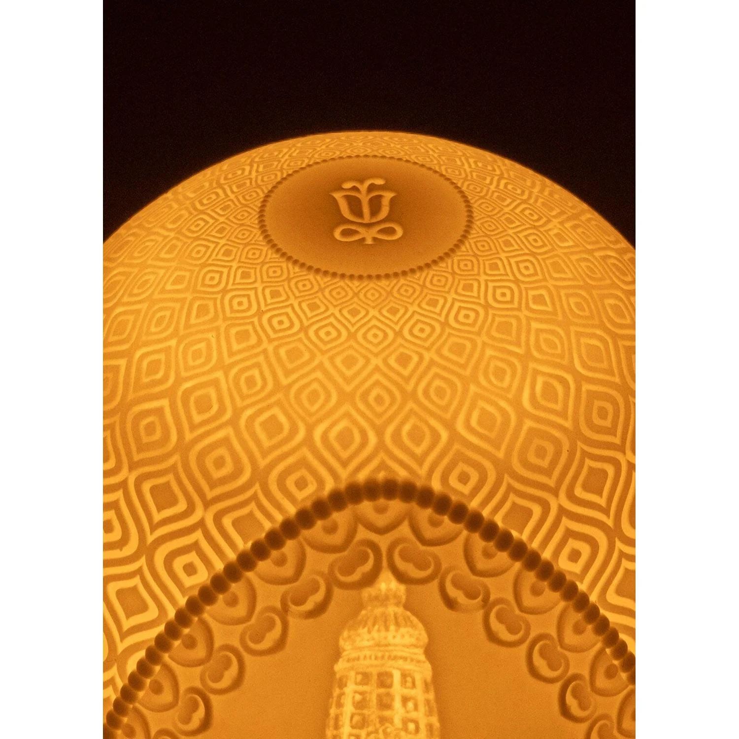 LLADRO' Lampada da Tavolo Lord Balaji Dome 15x11cm Porcellana - Image 7