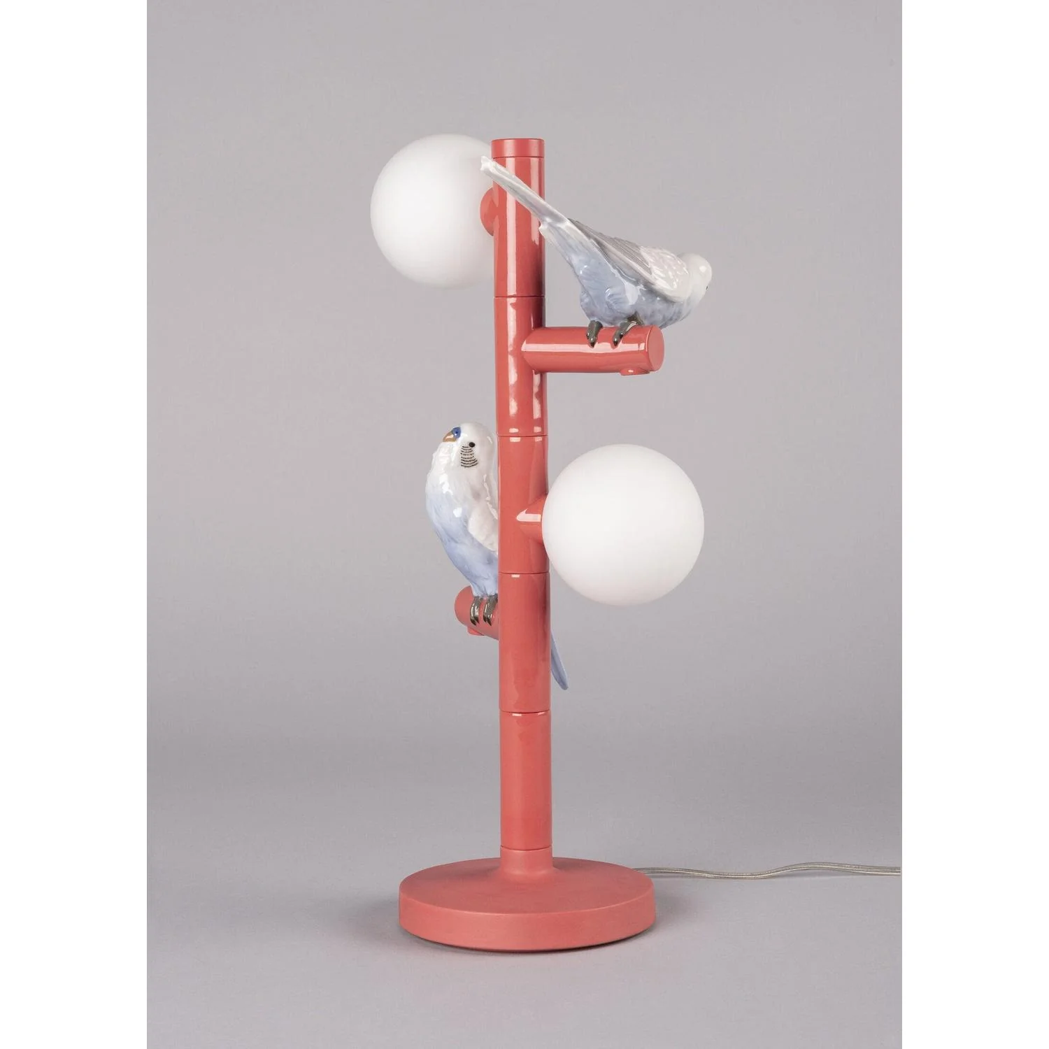 LLADRO' Lampada da Tavolo Parrot 45x20cm Porcellana - Image 3