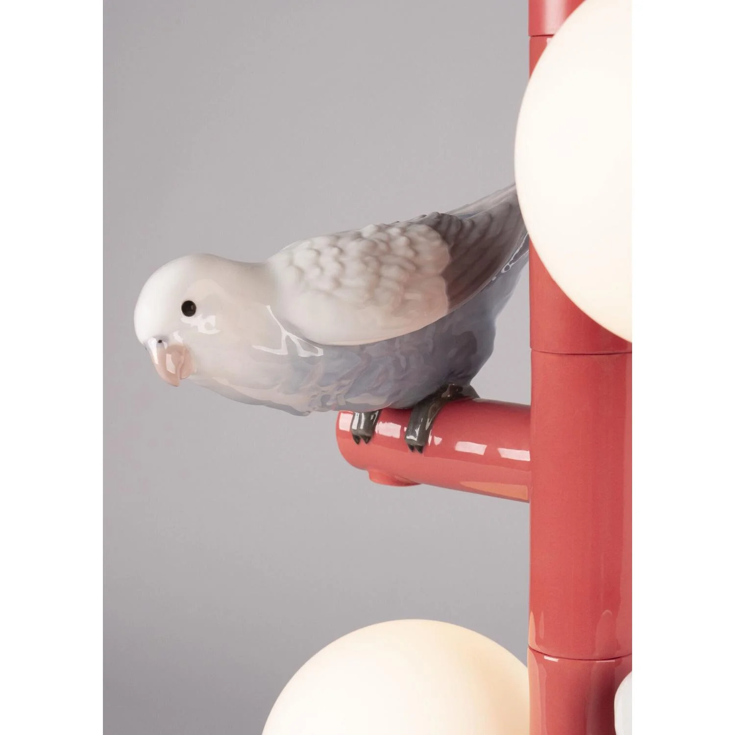 LLADRO' Lampada da Tavolo Parrot 45x20cm Porcellana - Image 4