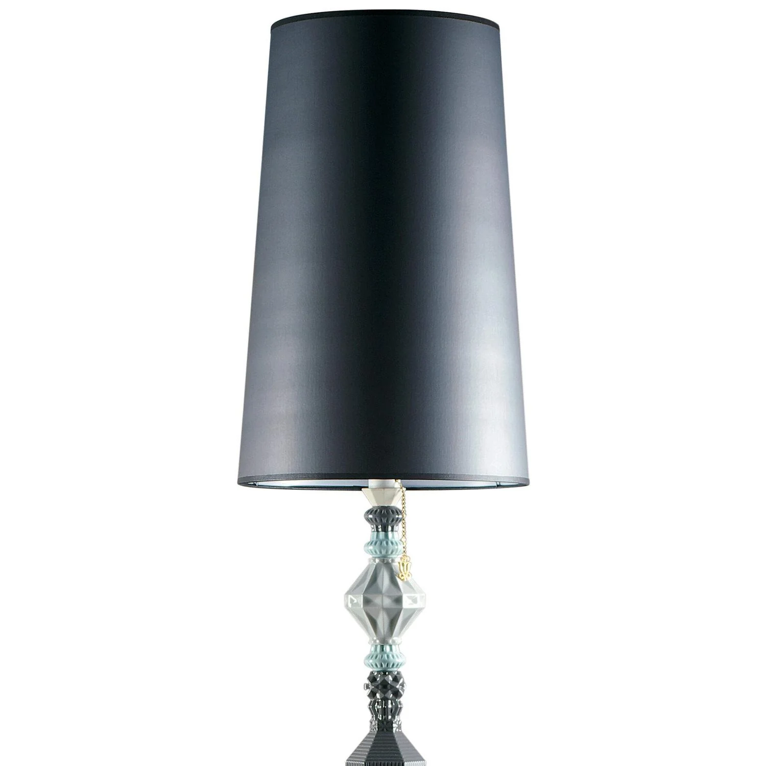 LLADRO' Lampada da Terra Belle De Nuit II Nero 181x32cm Porcellana - Image 2