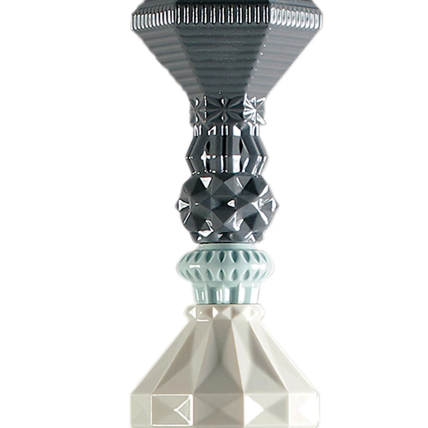 LLADRO' Lampadario Belle De Nuit II Nero 170x23cm Porcellana - Image 6