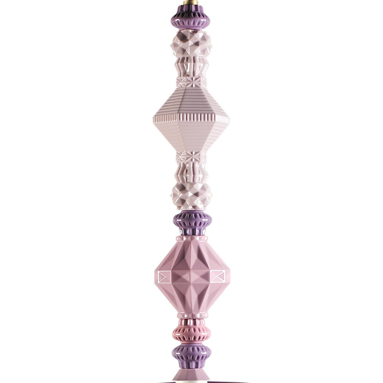 LLADRO' Lampadario Belle De Nuit II Rosa 170x23cm Porcellana - Image 3