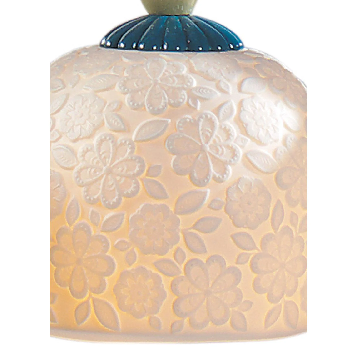 LLADRO' Lampadario Mademoiselle Composizione Lineare 3 Luci Contemplando L'Oceano 193x62cm Porcellana - Image 6