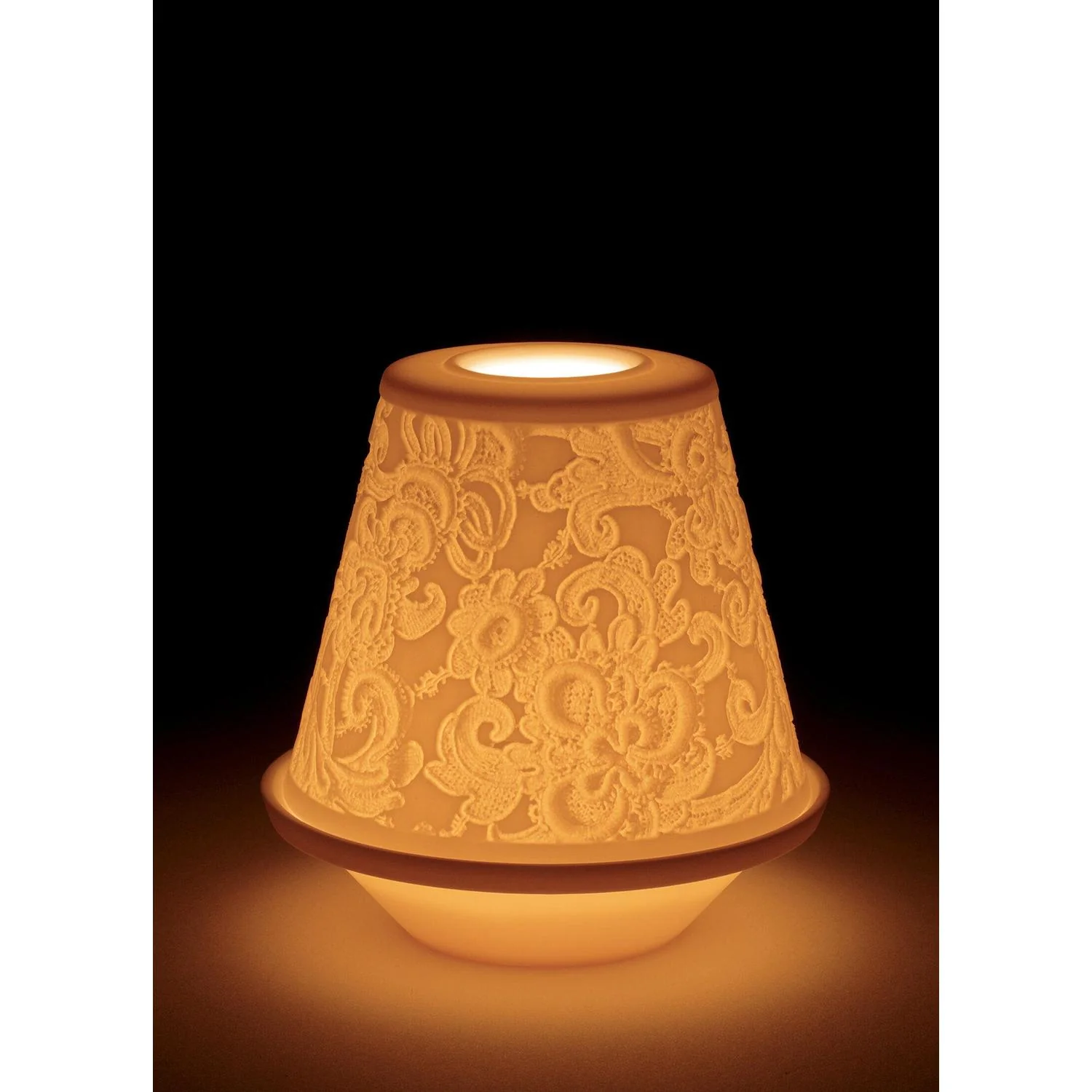 LLADRO' Litofania Pizzo con Piatto 11x10cm Porcellana - Image 3