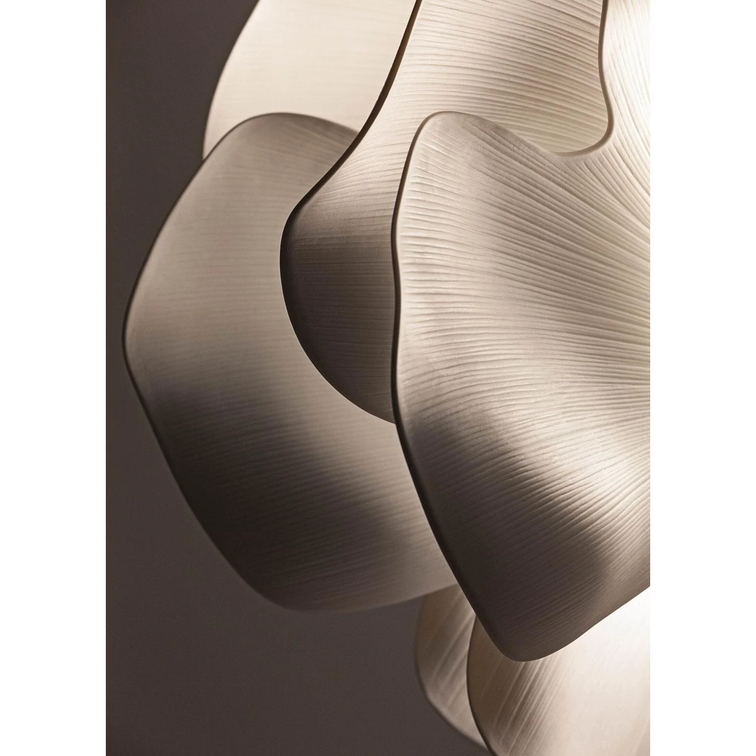 LLADRO' Nightbloom Lampada da Terra Bianco Piccolo 130x40cm Porcellana - Image 2