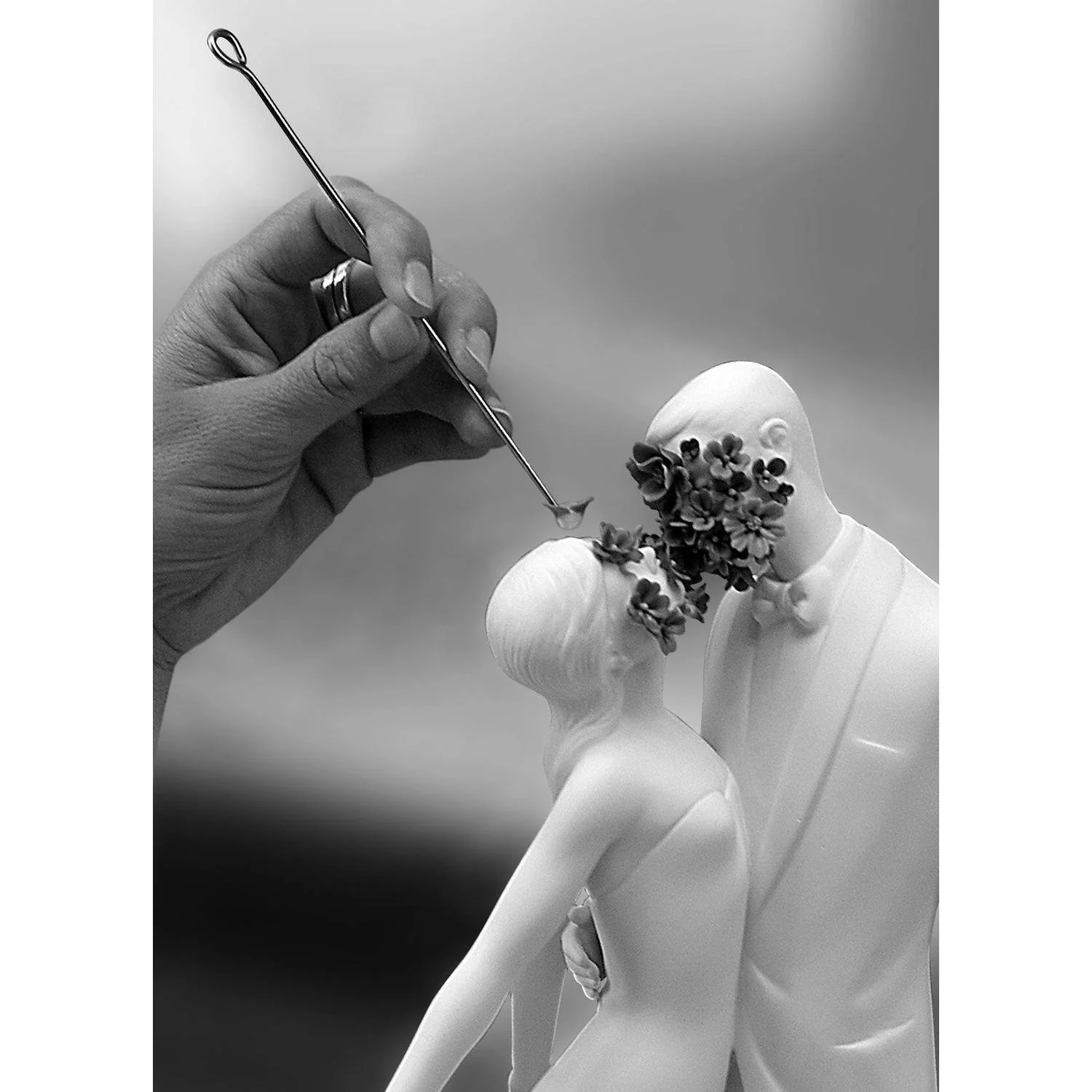 LLADRO' Scultura Amore I Fiori 32x21cm Porcellana - Image 8