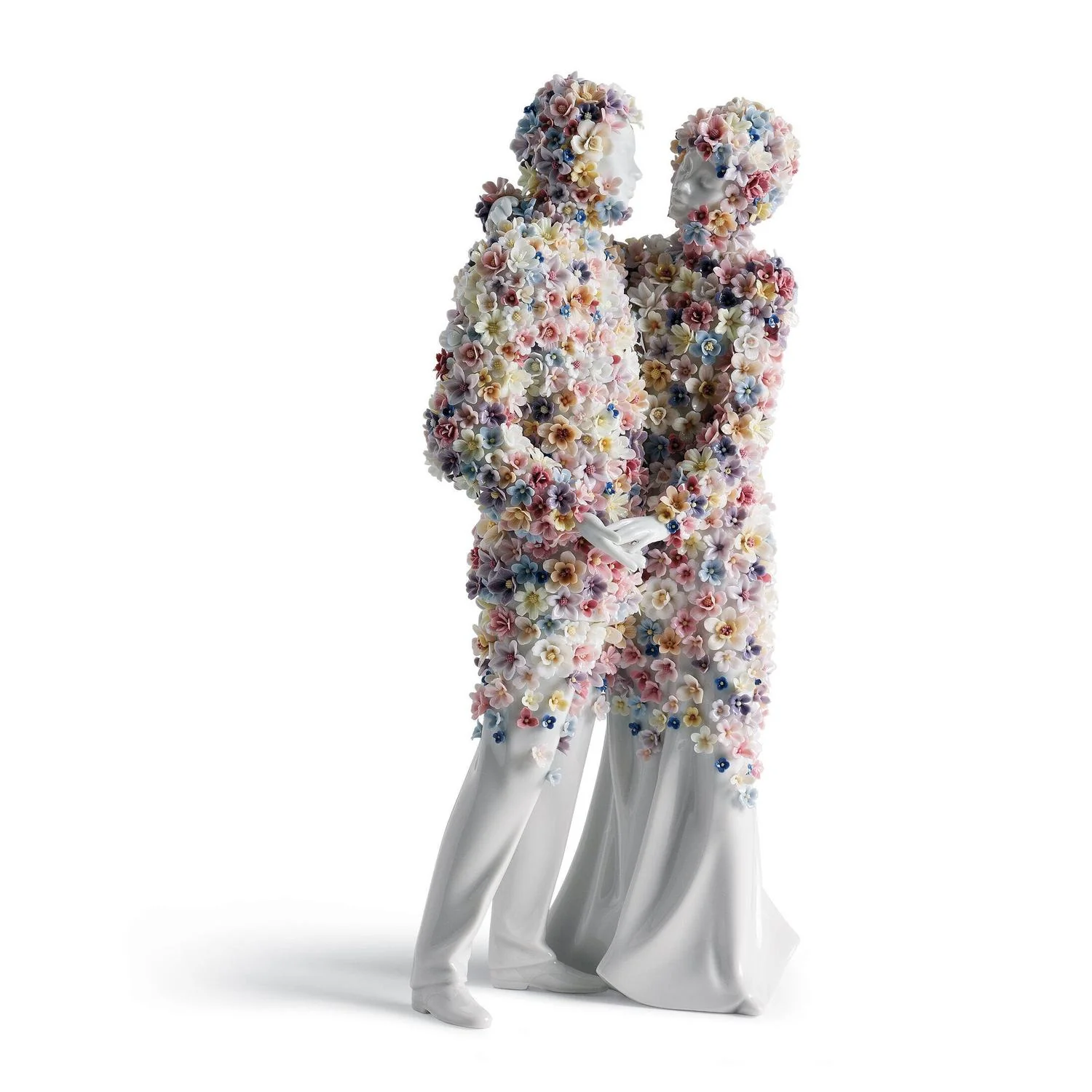 LLADRO' Scultura Amore III Fiori 34x17cm Porcellana - Image 15