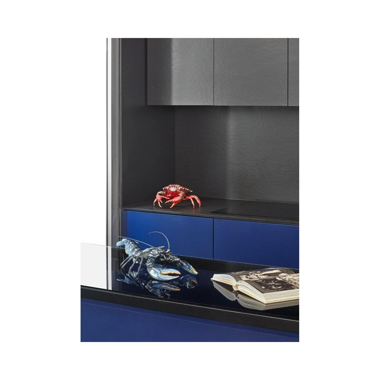 LLADRO' Scultura Aragosta Blu 13x45cm Porcellana - Image 7