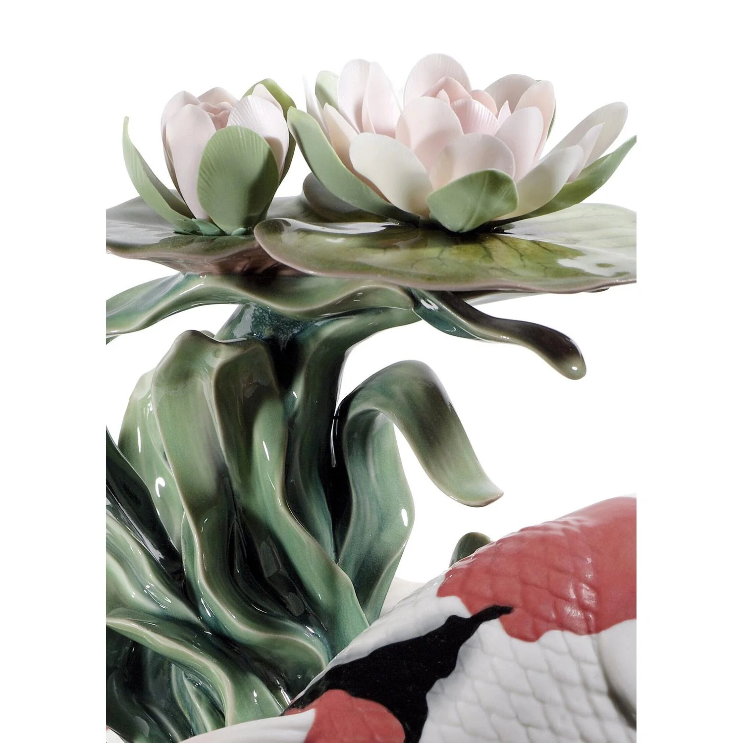 LLADRO' Scultura Carpe Koi Edizione Limitata 46x29cm Porcellana - Image 2