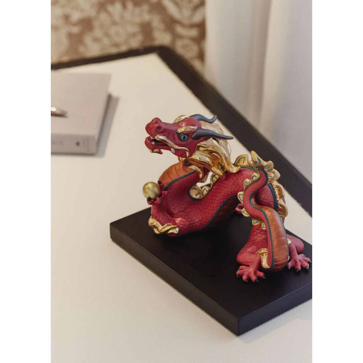 LLADRO' Scultura Drago Rosso Serie Limitata 16x20cm Porcellana - Image 6