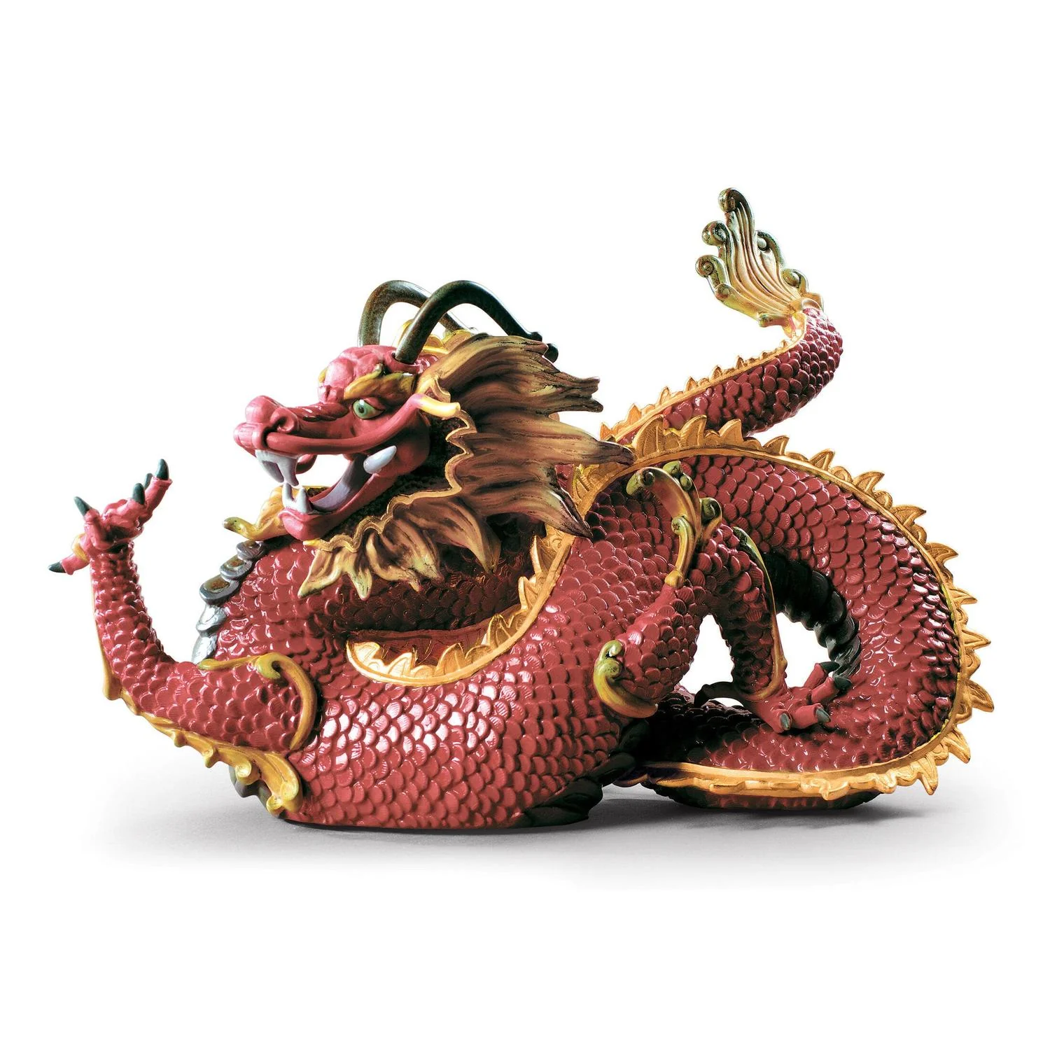 LLADRO' Scultura Dragone Maestoso 26x31cm Porcellana