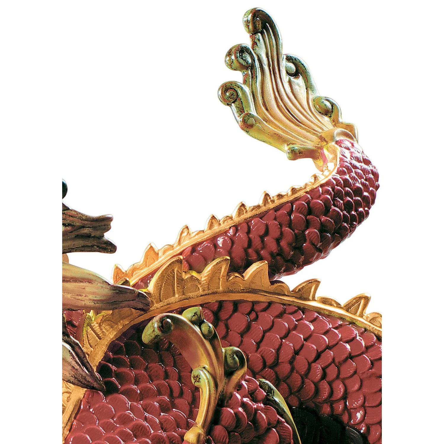 LLADRO' Scultura Dragone Maestoso 26x31cm Porcellana - Image 4