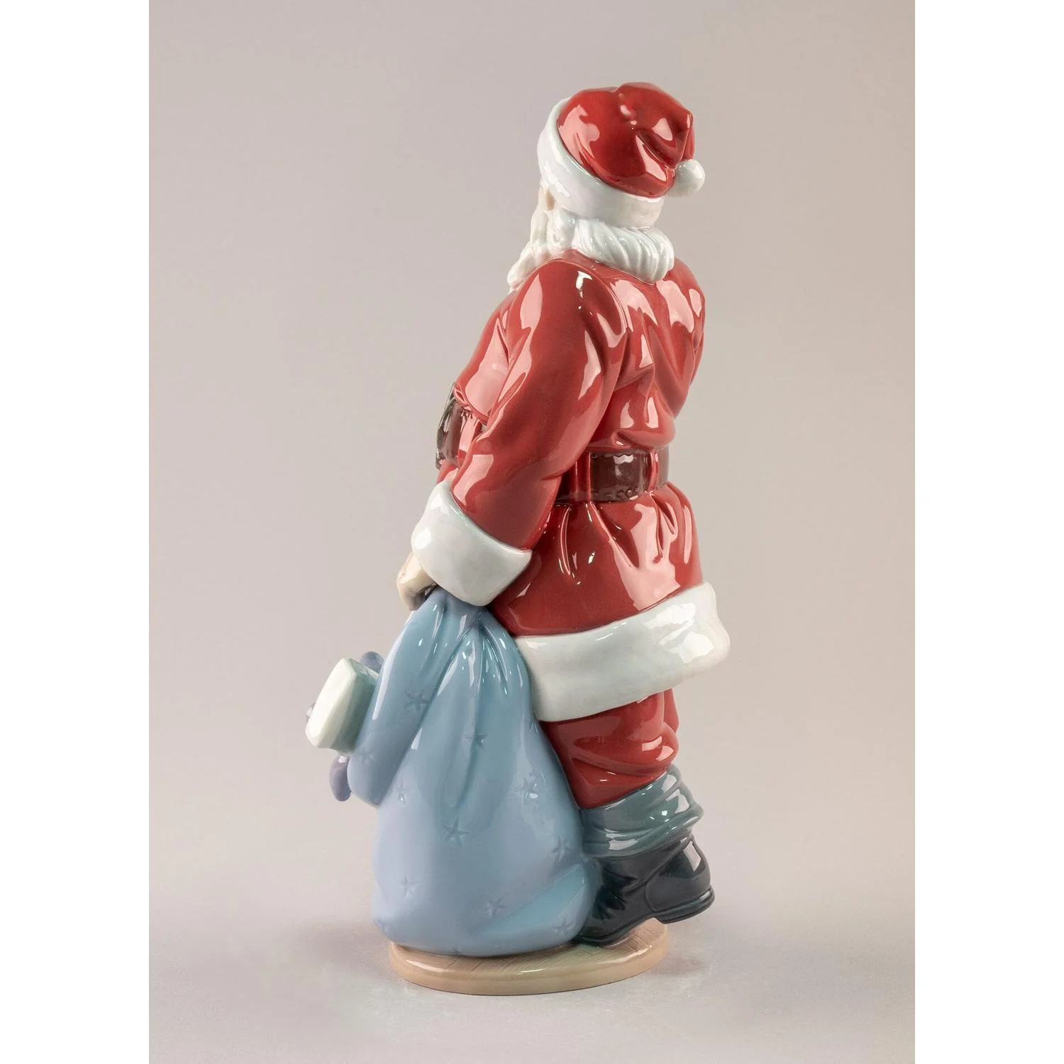 LLADRO' Scultura E' Arrivato Babbo Natale 33x17cm Porcellana - Image 4