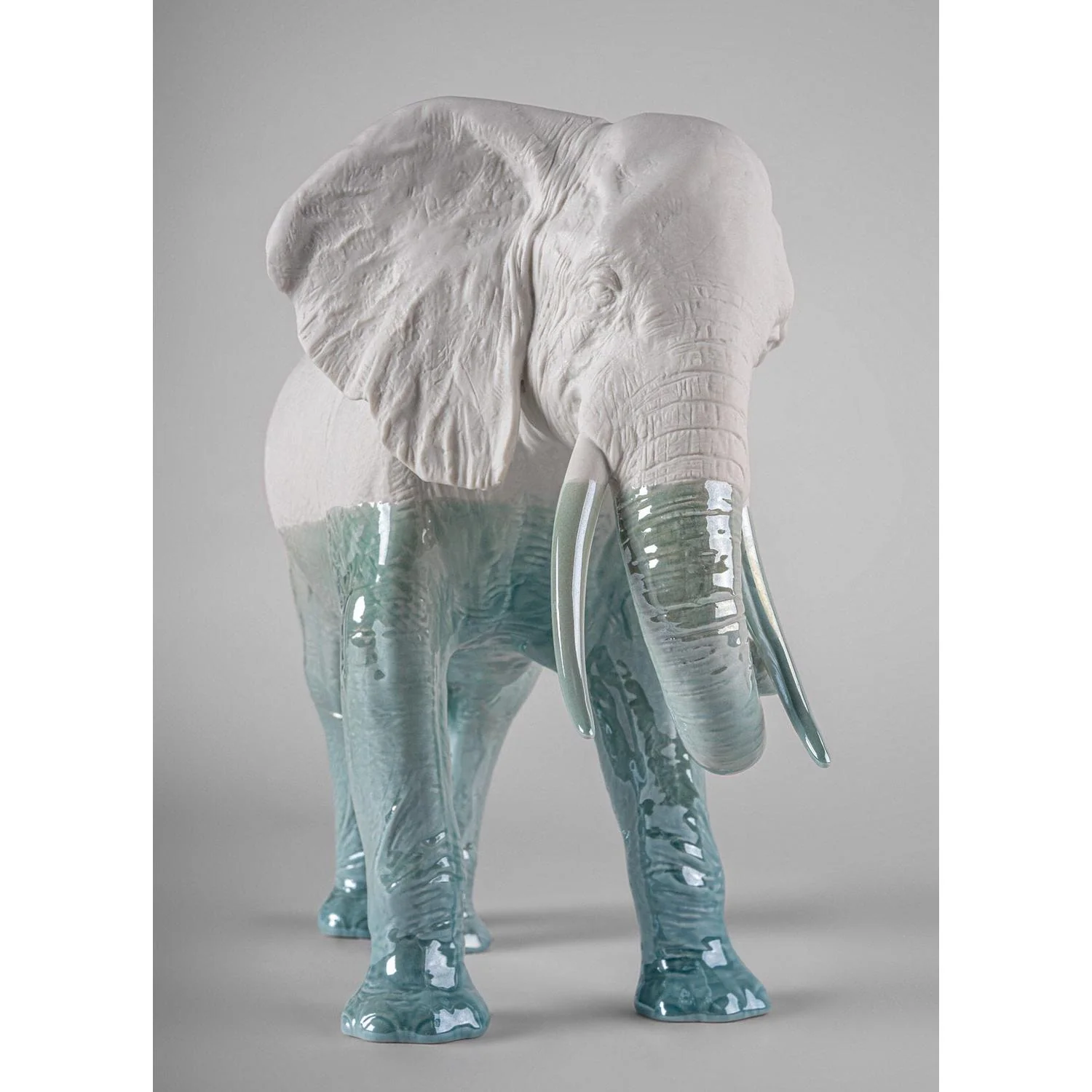 LLADRO' Scultura Elefante Underwater 27x36cm Porcellana - Image 4