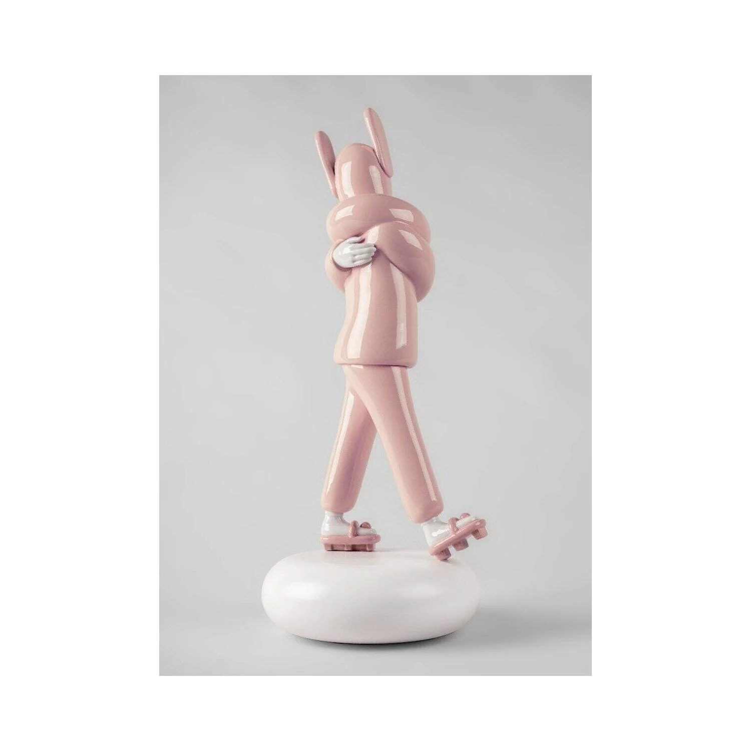 LLADRO' Scultura Embraced Pink 57x25cm Porcellana - Image 3