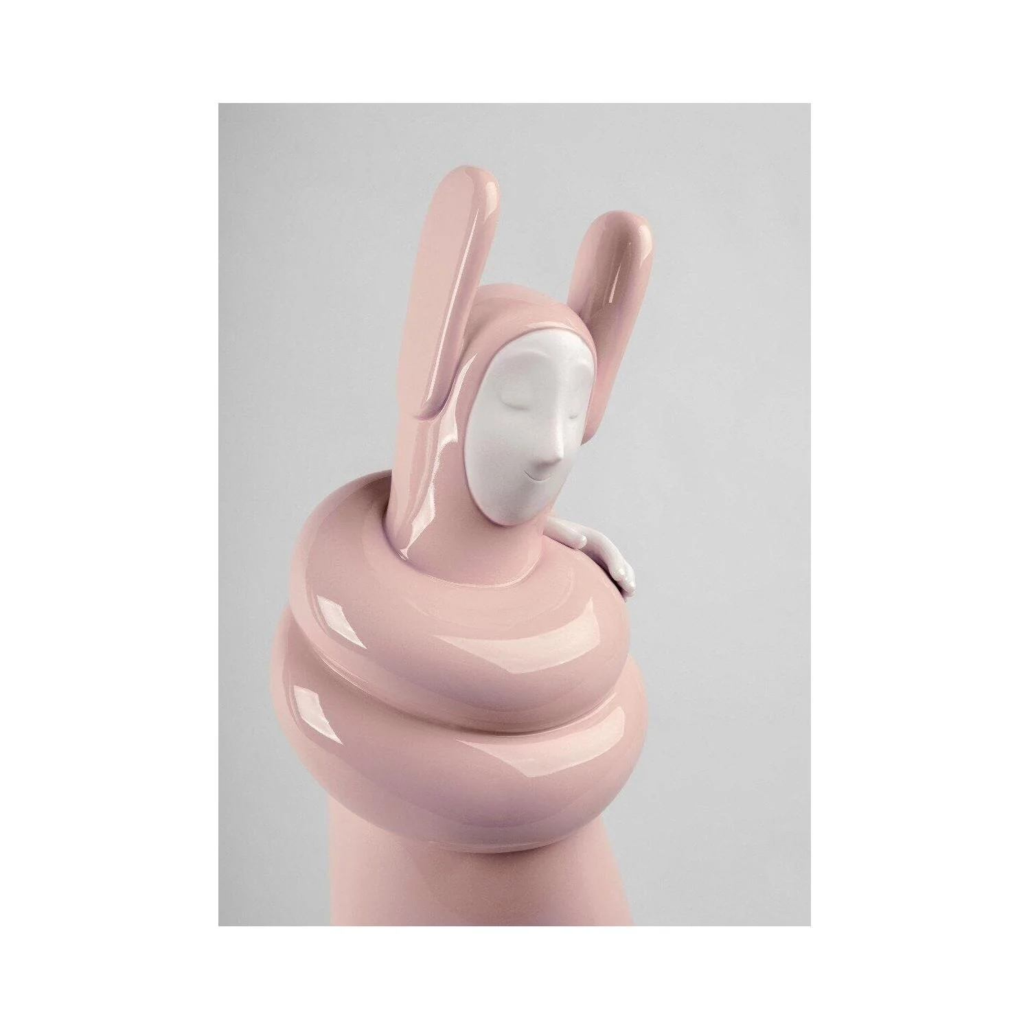 LLADRO' Scultura Embraced Pink 57x25cm Porcellana - Image 5