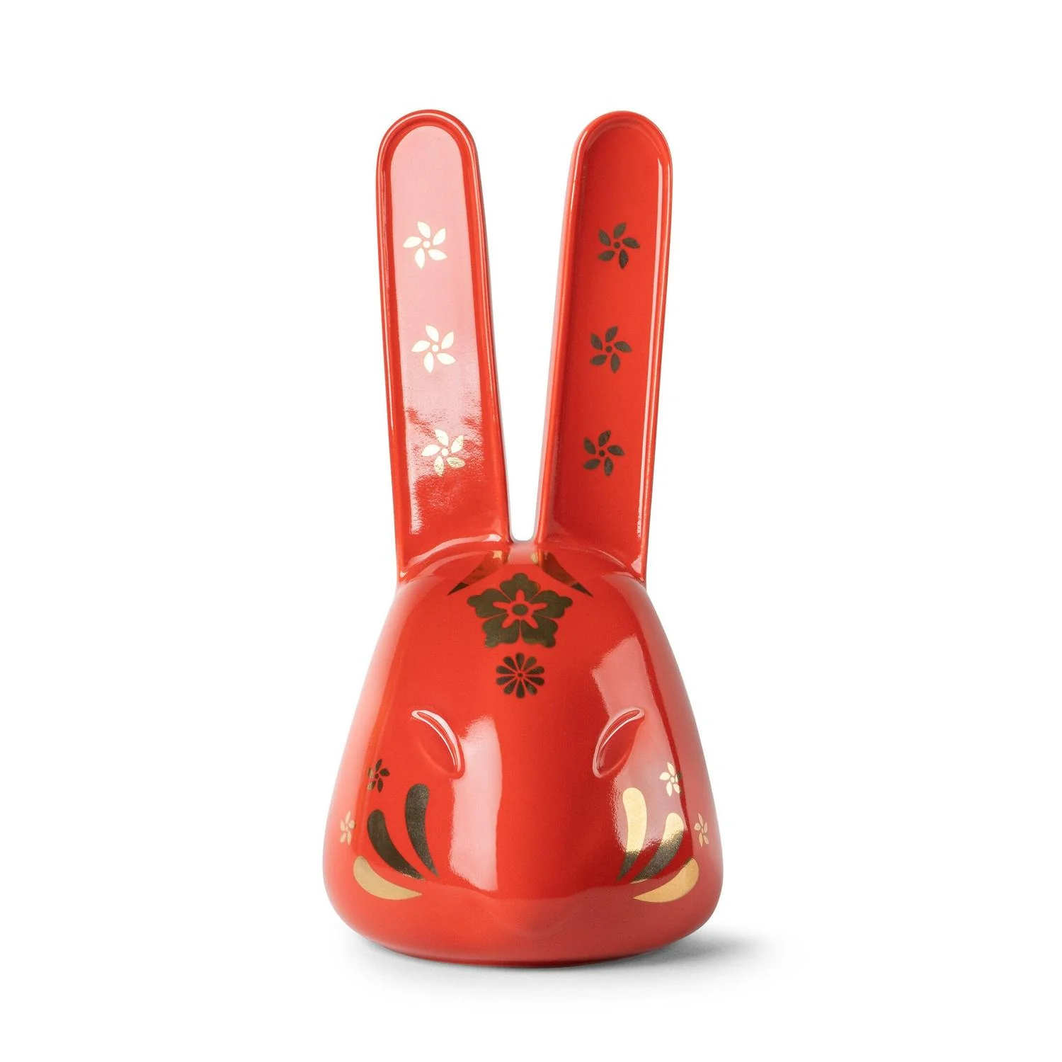 LLADRO' Scultura Il Coniglio Rosso Oro 21x10cm Porcellana