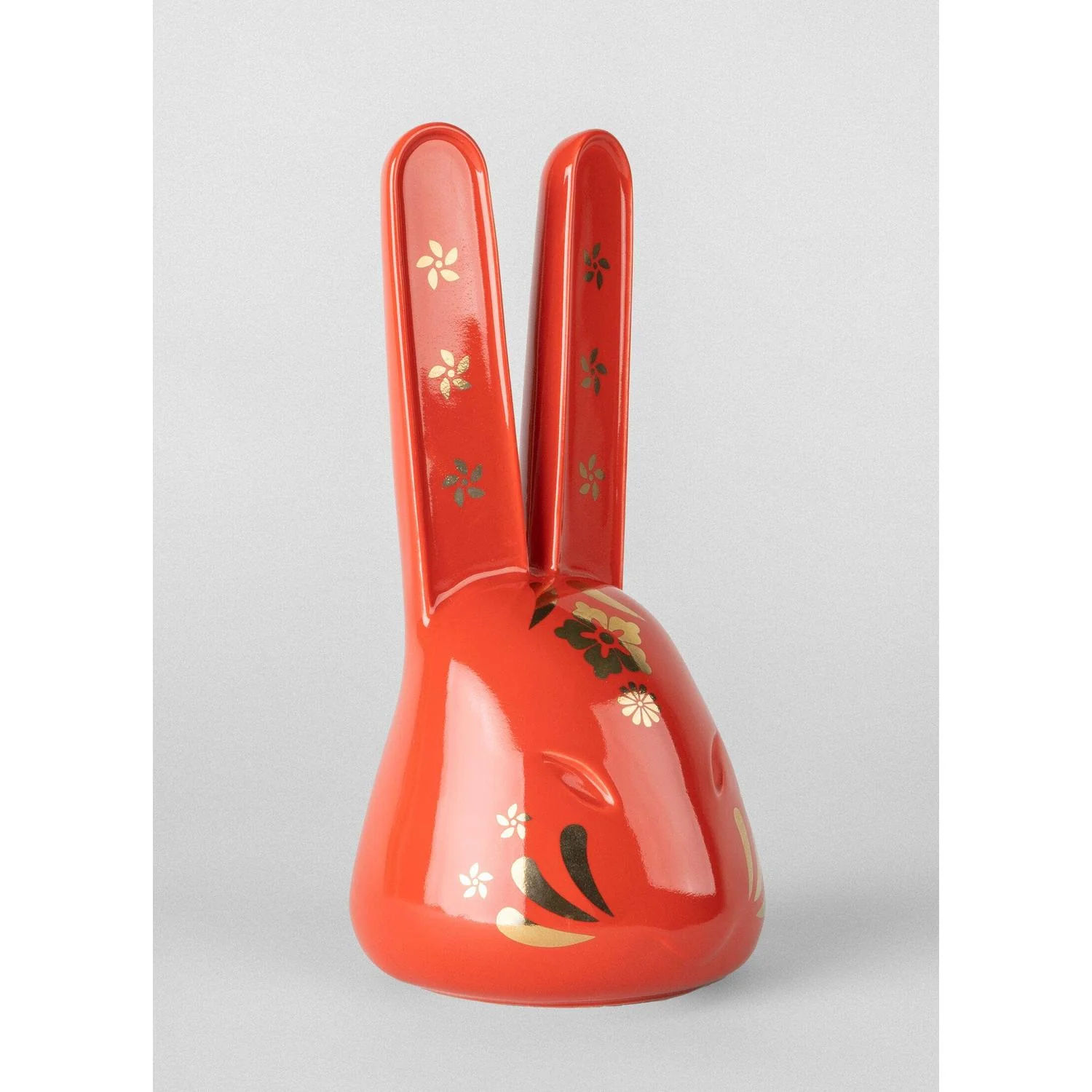LLADRO' Scultura Il Coniglio Rosso Oro 21x10cm Porcellana - Image 3