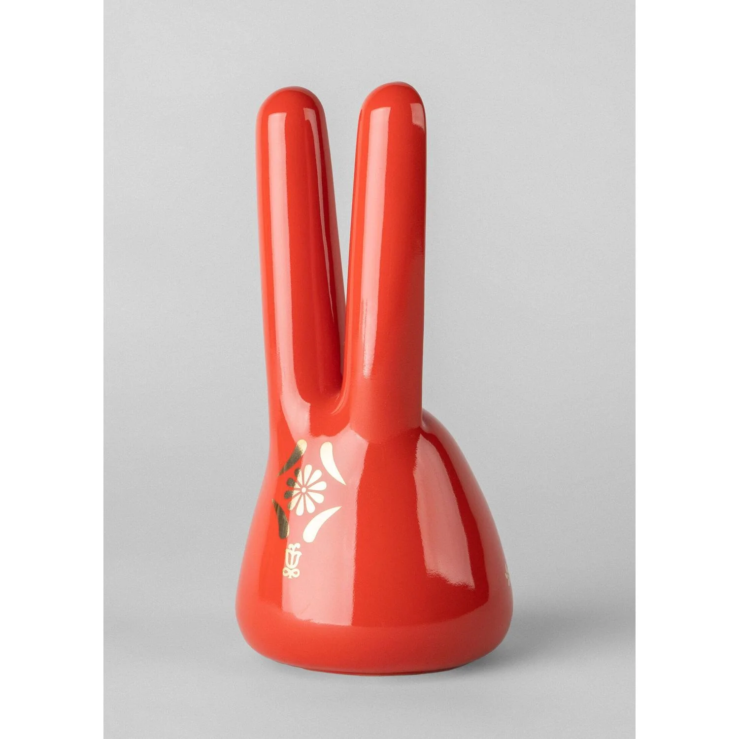 LLADRO' Scultura Il Coniglio Rosso Oro 21x10cm Porcellana - Image 4
