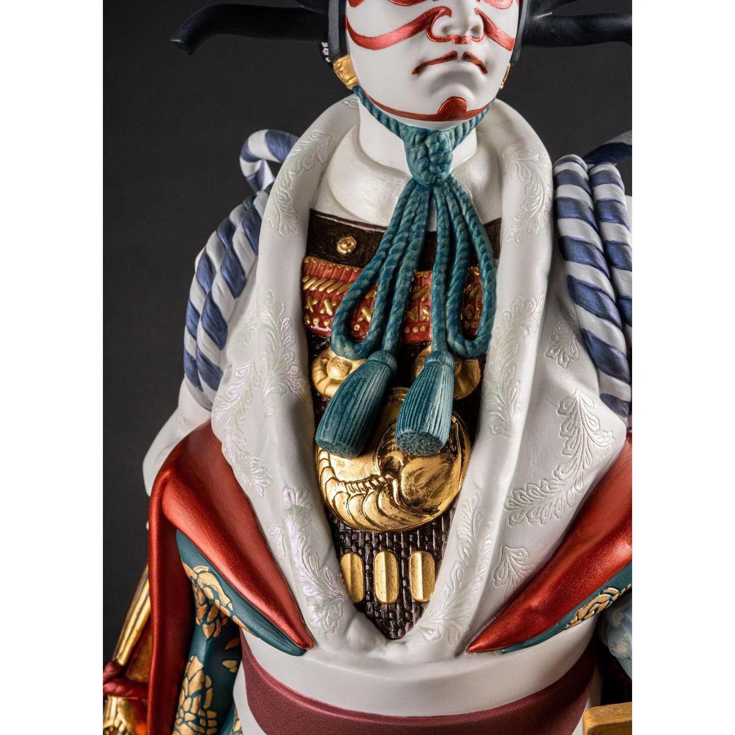 LLADRO' Scultura Japan Kabuki Serie Limitata 71x47cm Porcellana - Image 6
