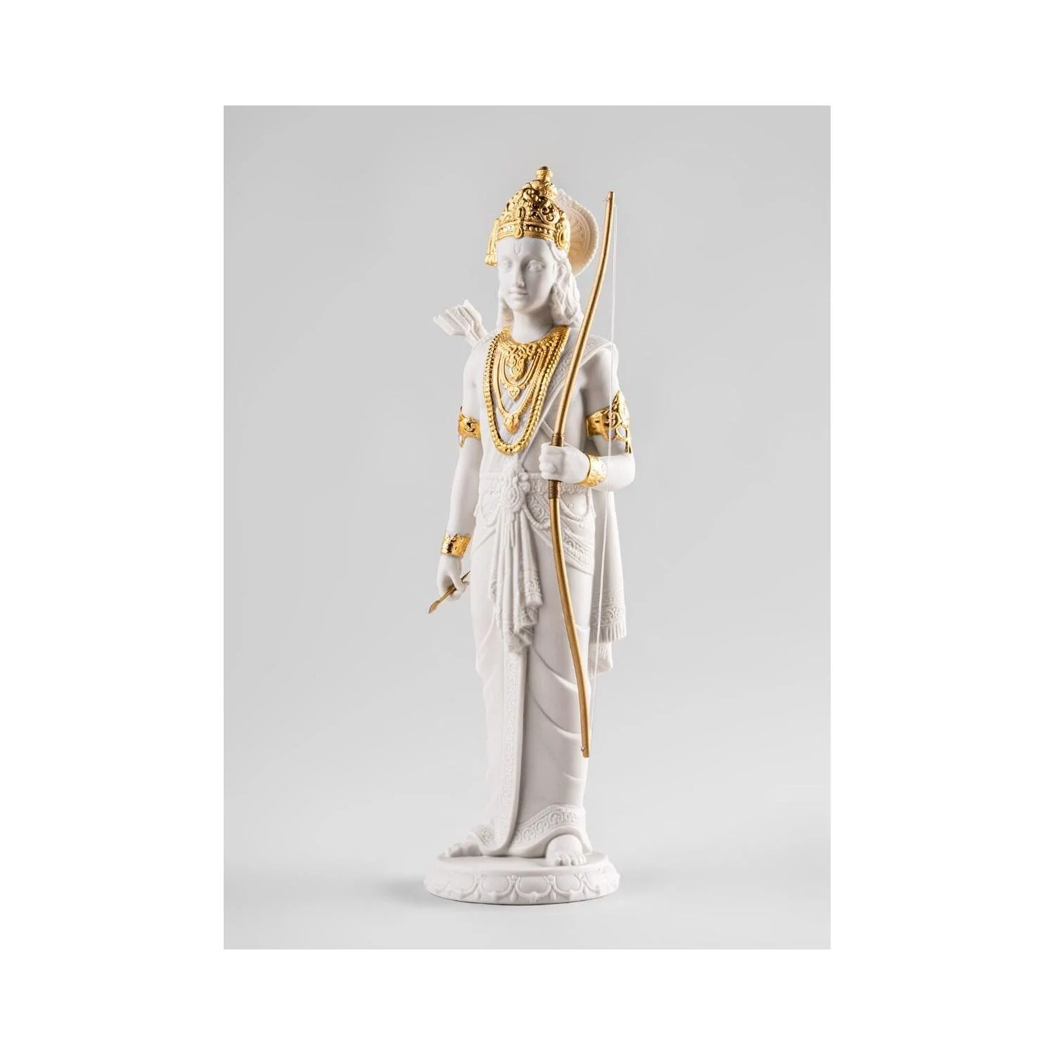 LLADRO' Scultura Lakshman Lustro Oro 30x10cm Porcellana - Image 2