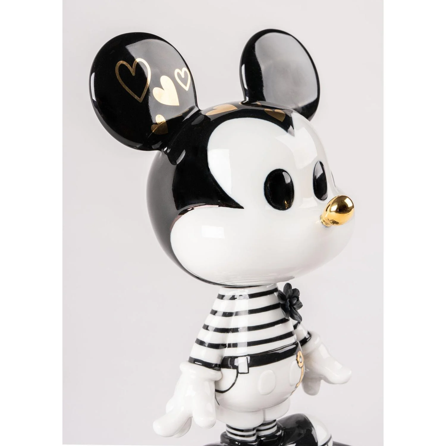 LLADRO' Scultura Mickey in Black And White 31x17cm Porcellana - Image 8